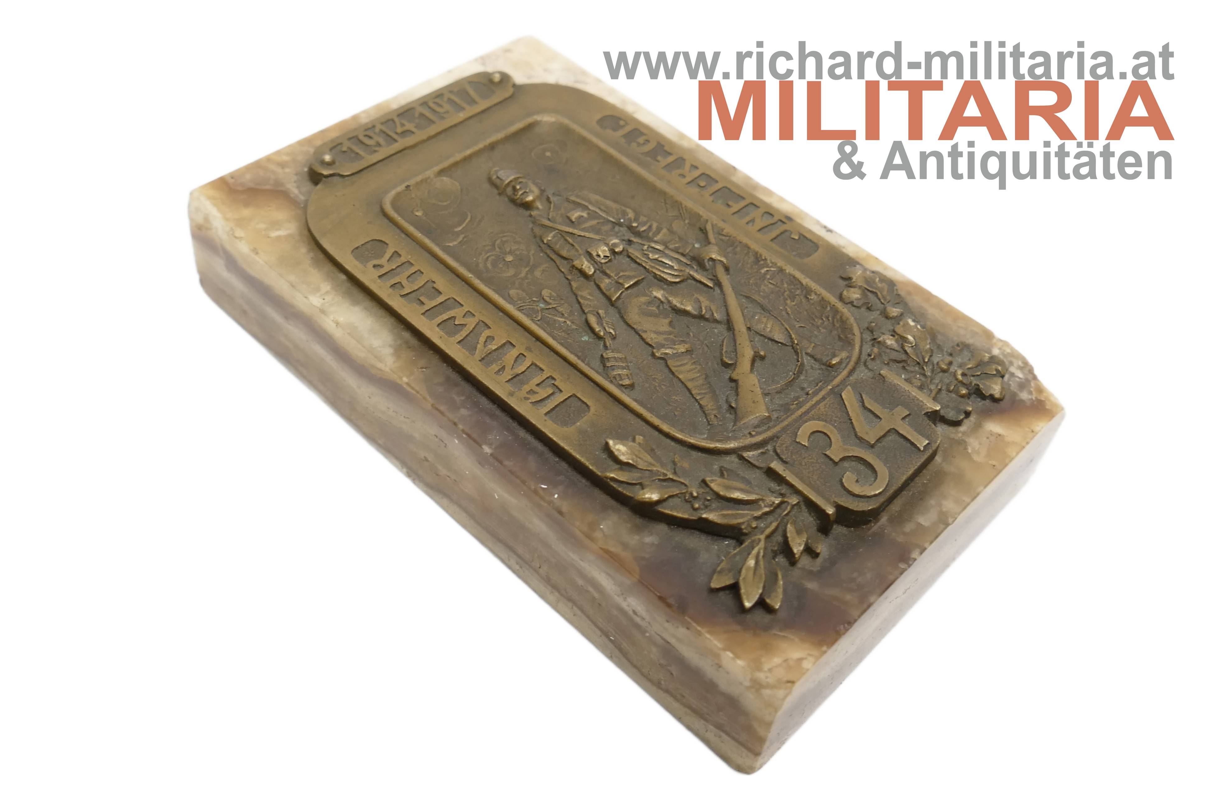 k.k. Briefbeschwerer - Landwehr Infanterie Regiment Nr. 34