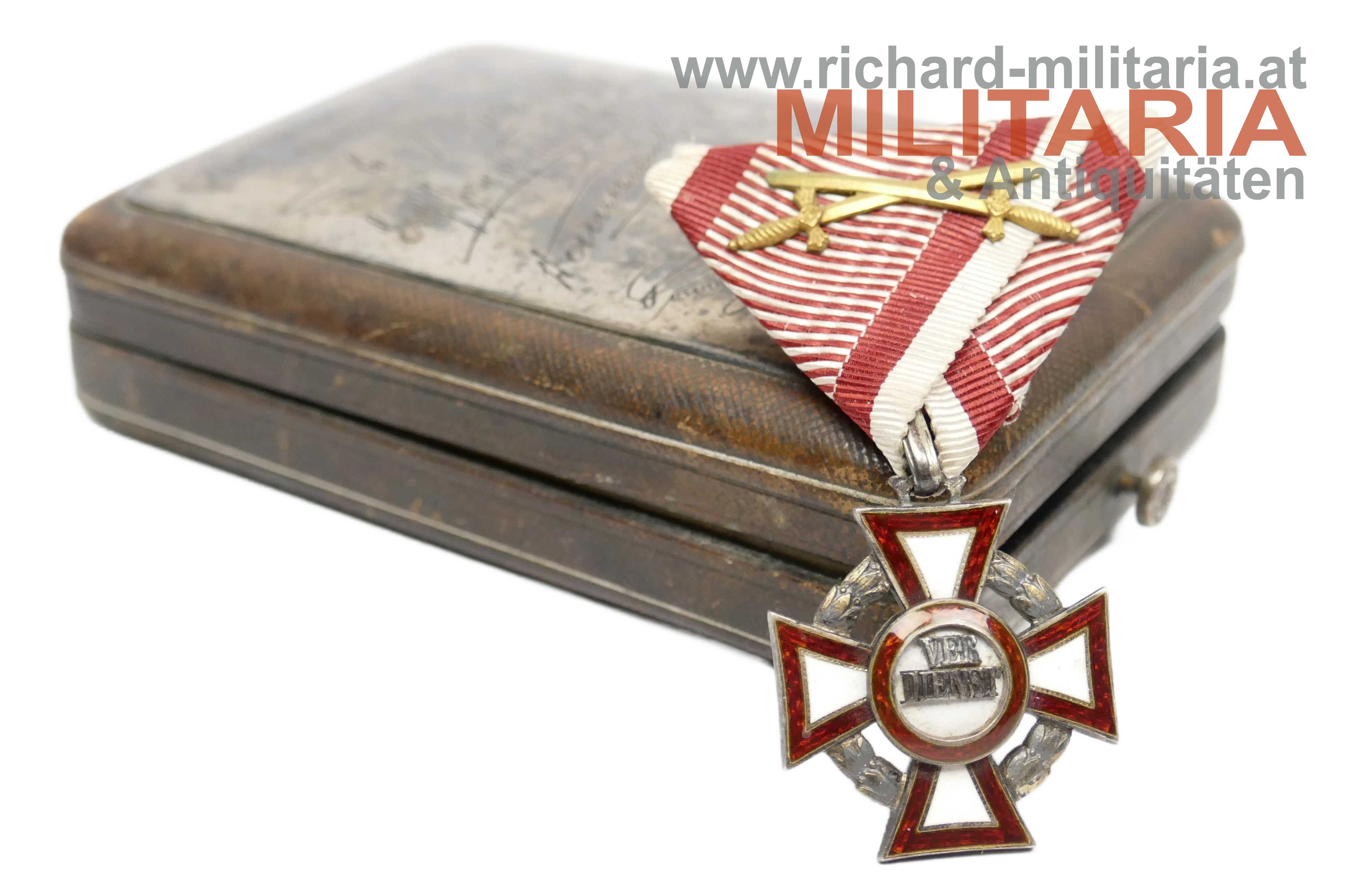 Militärverdienstkreuz "Zur Erinnerung an den 18. August 1916" - Widmungsetui