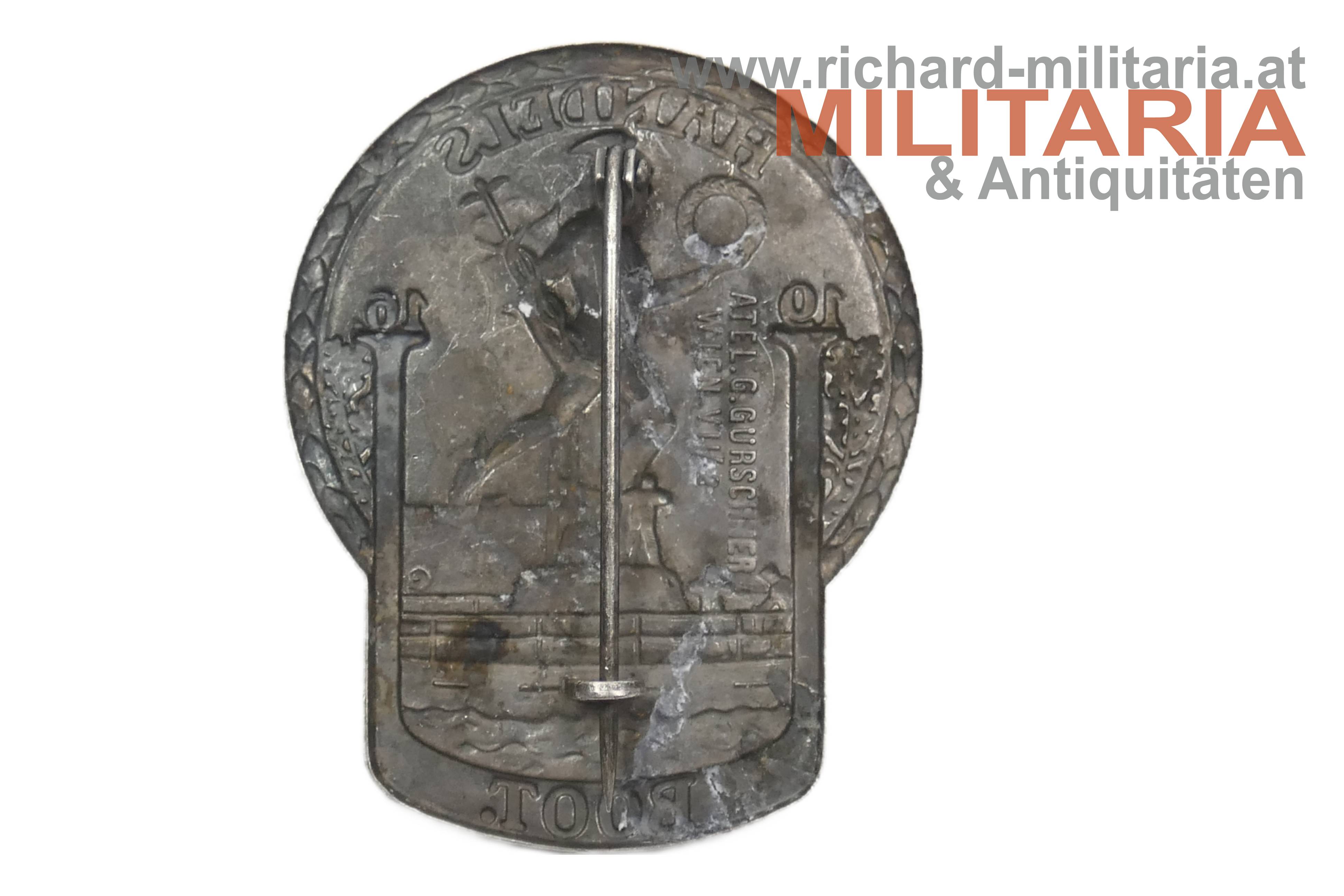k.u.k. Kappenabzeichen Handels U-Boot 1916 (Silber?)
