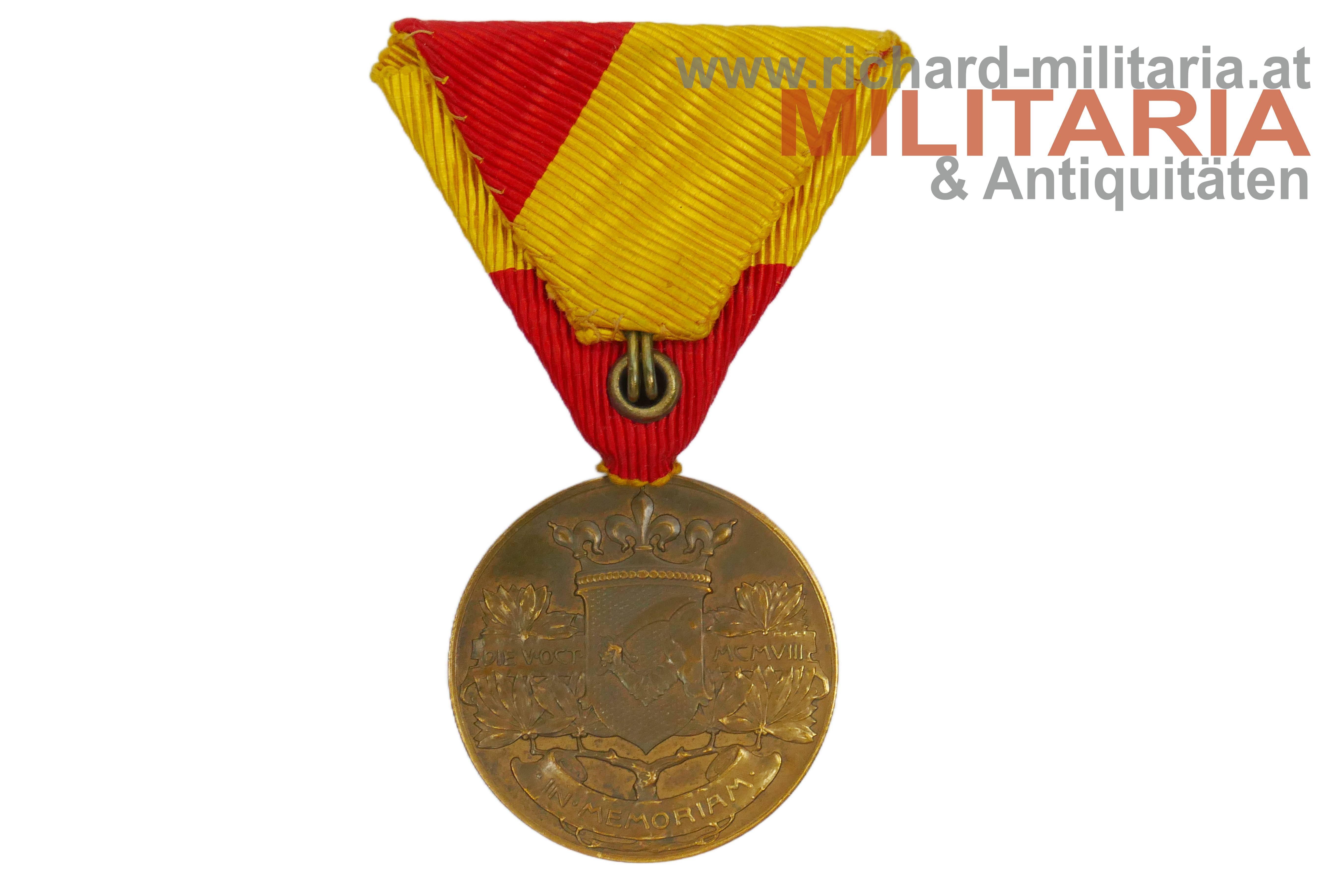 Bosnisch-Herzegowinische Erinnerungsmedaille 1909 - "Bosnien-Medaille"