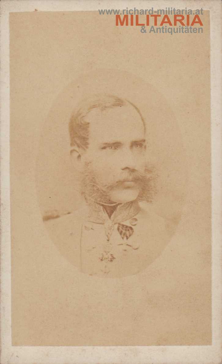 k.u.k. Hartkartonfoto - Kaiser Franz Joseph I. 