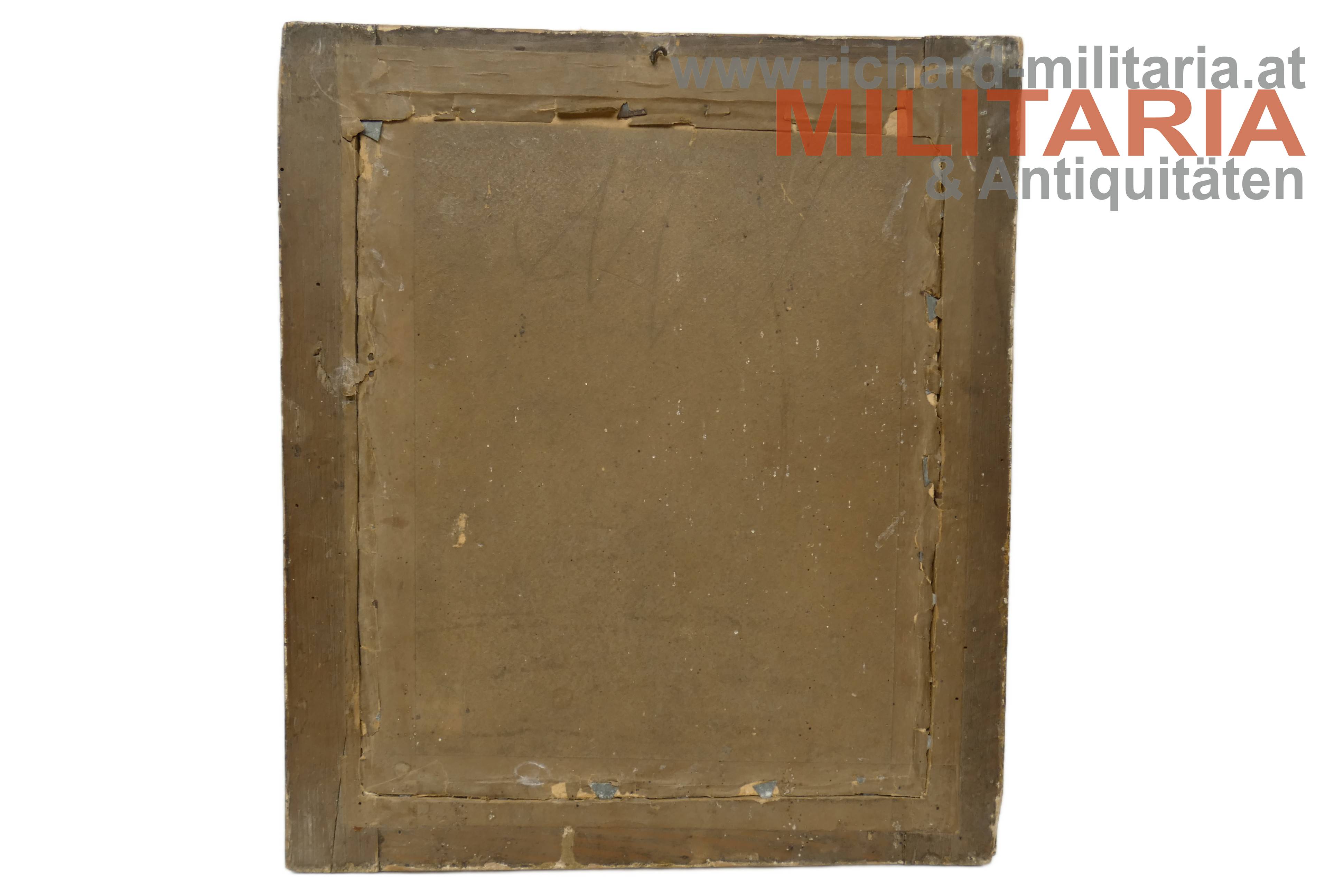 k.u.k. - Bild hinter Glas - Ulanen-Unteroffizier/Mannschaft