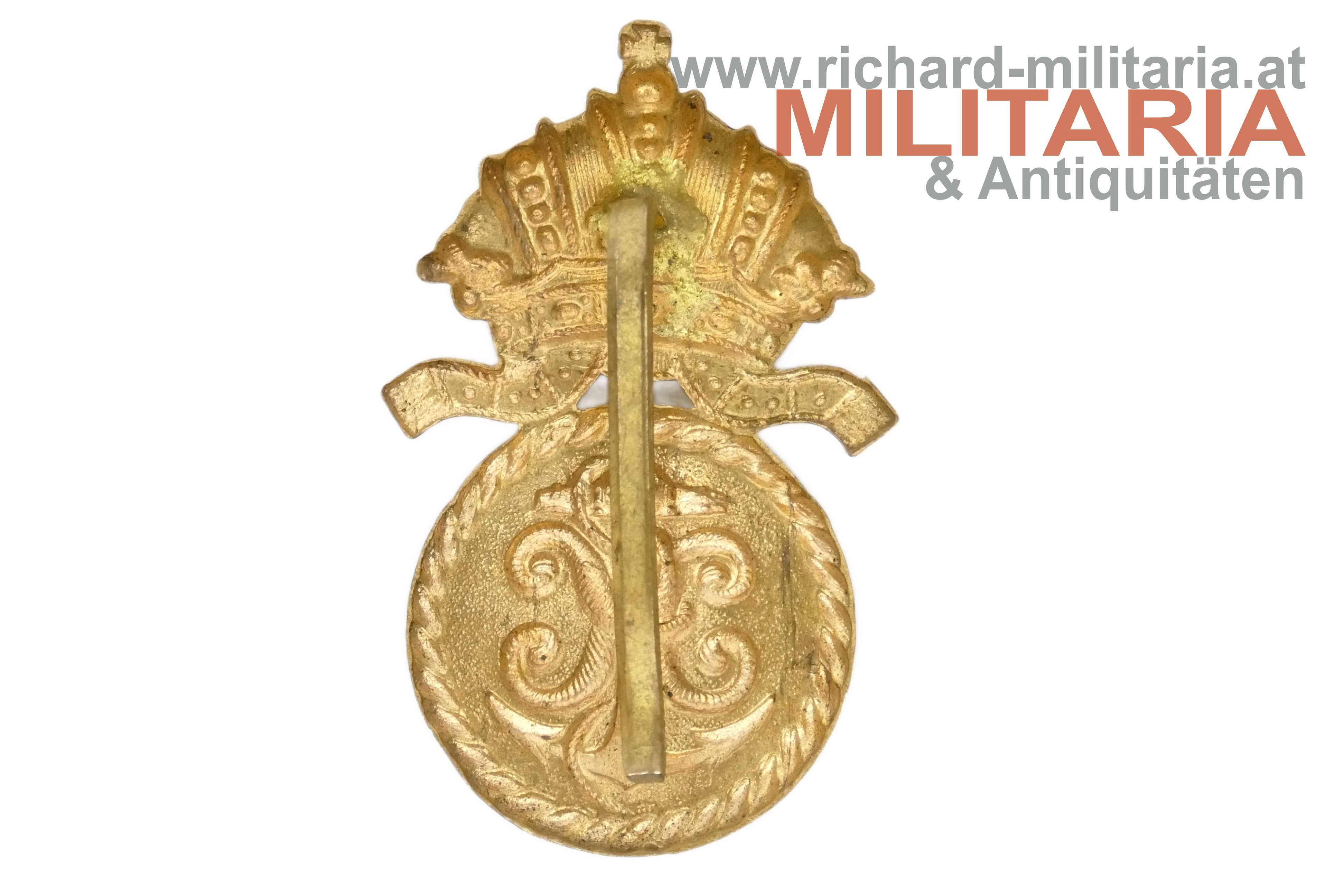 k.u.k. Kriegsmarine - Mützenkokarde - Unteroffizier - Kaiser Karl