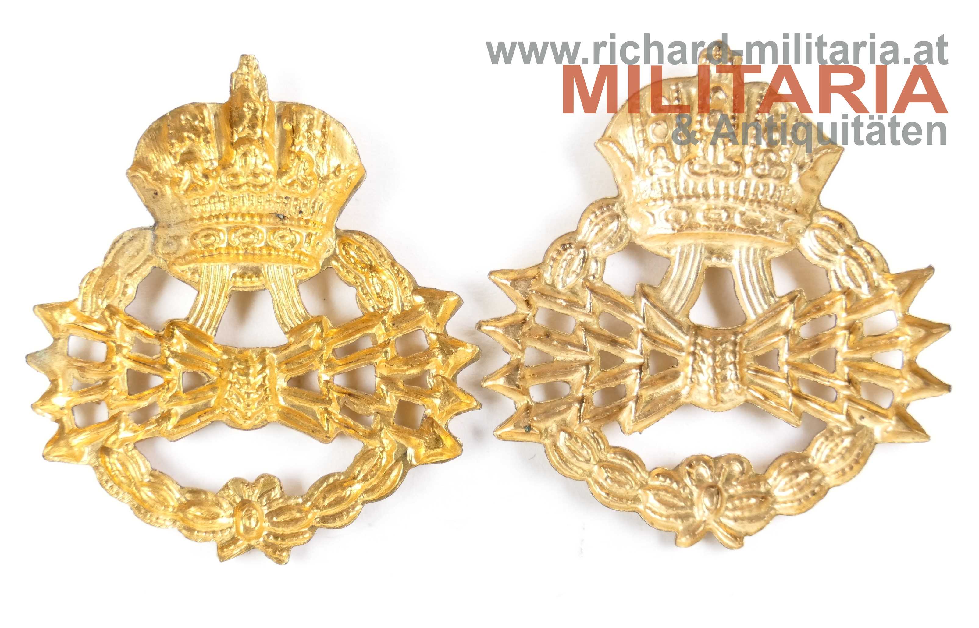 k.u.k. Kragenspiegelauflagen - Telegrafentruppe Offizier 