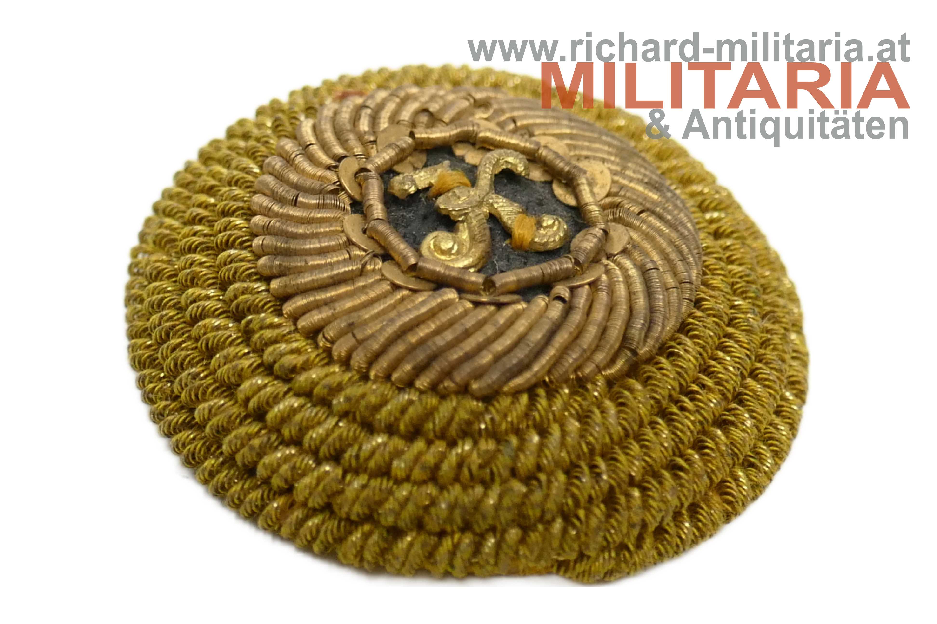 Kaiser Karl - Kappenrosette Luxusausführung für Offiziere