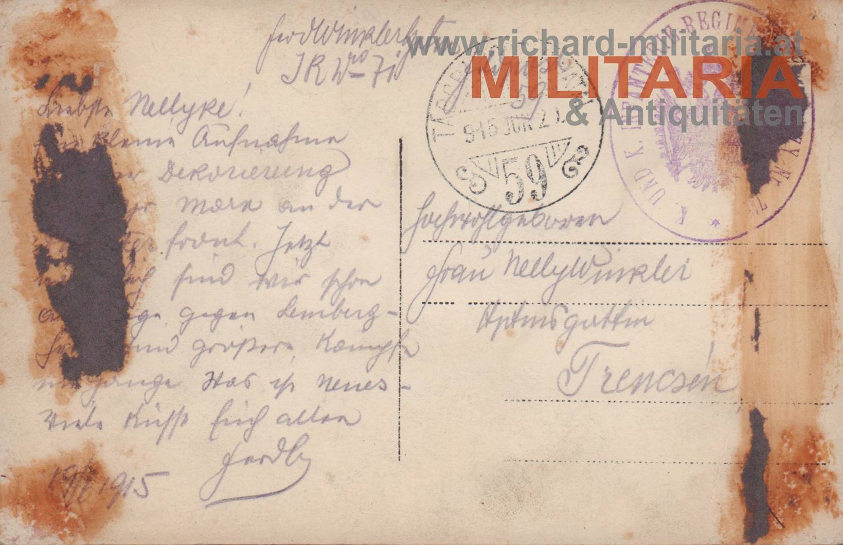 k.u.k. Foto - Dekorierung - IR 71 - Juni 1915