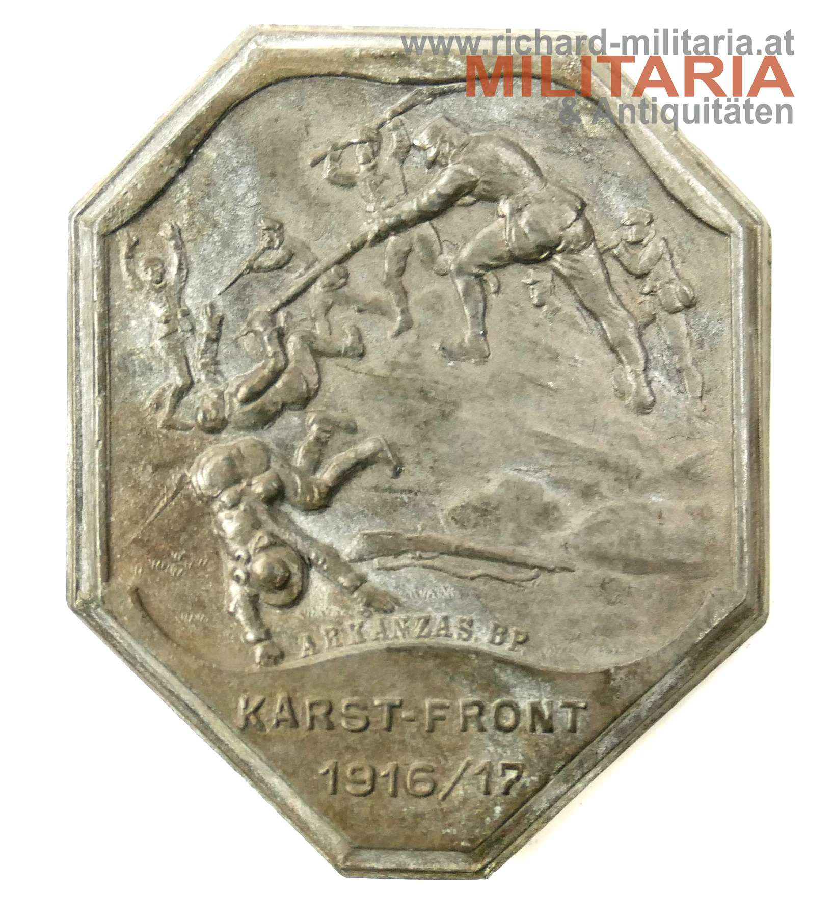 k.u.k. Kappenabzeichen KARST-FRONT 1916/17 