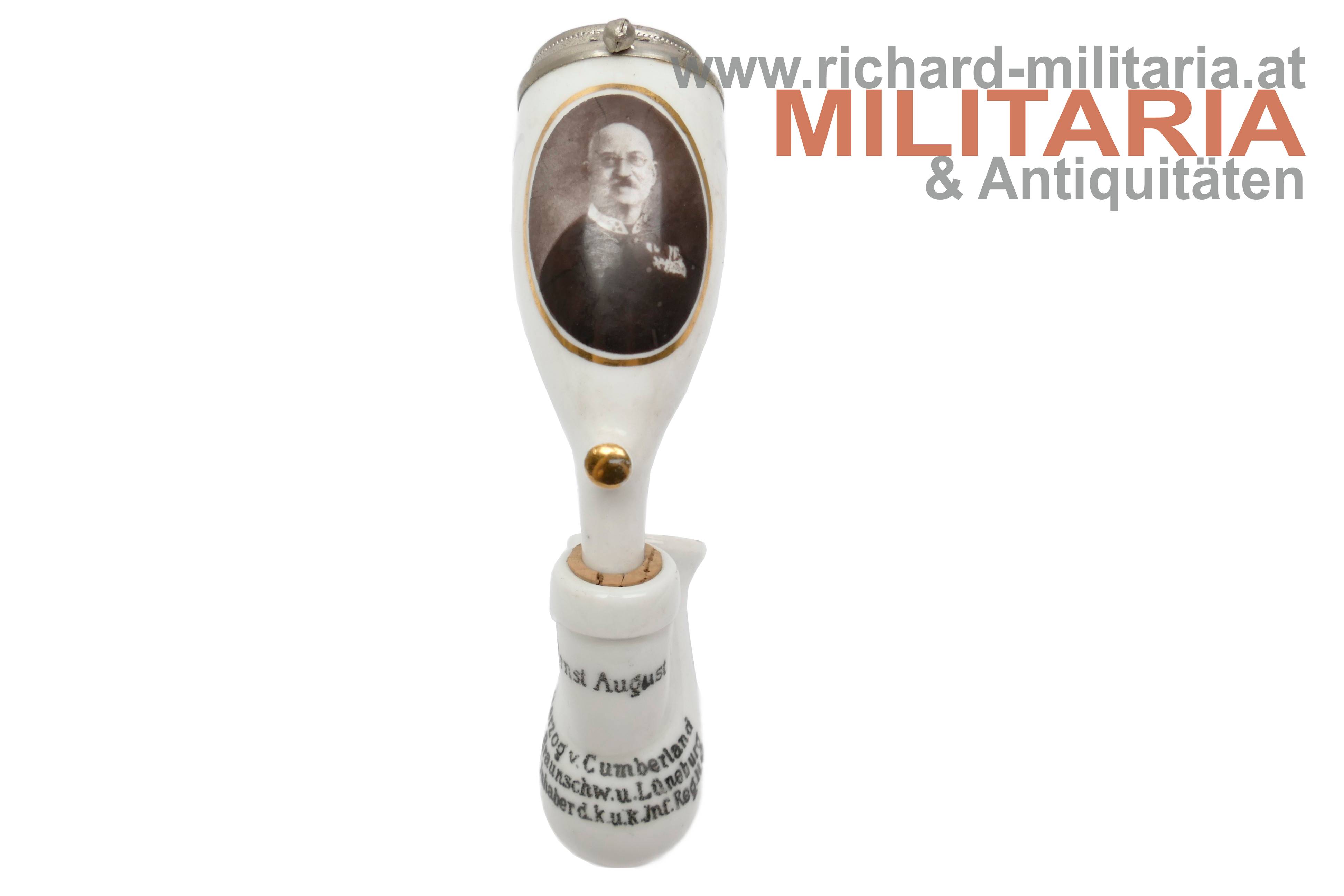 k.u.k. Geschenkpfeife "Ernst August Herzog v. Cumberland - IR 42"
