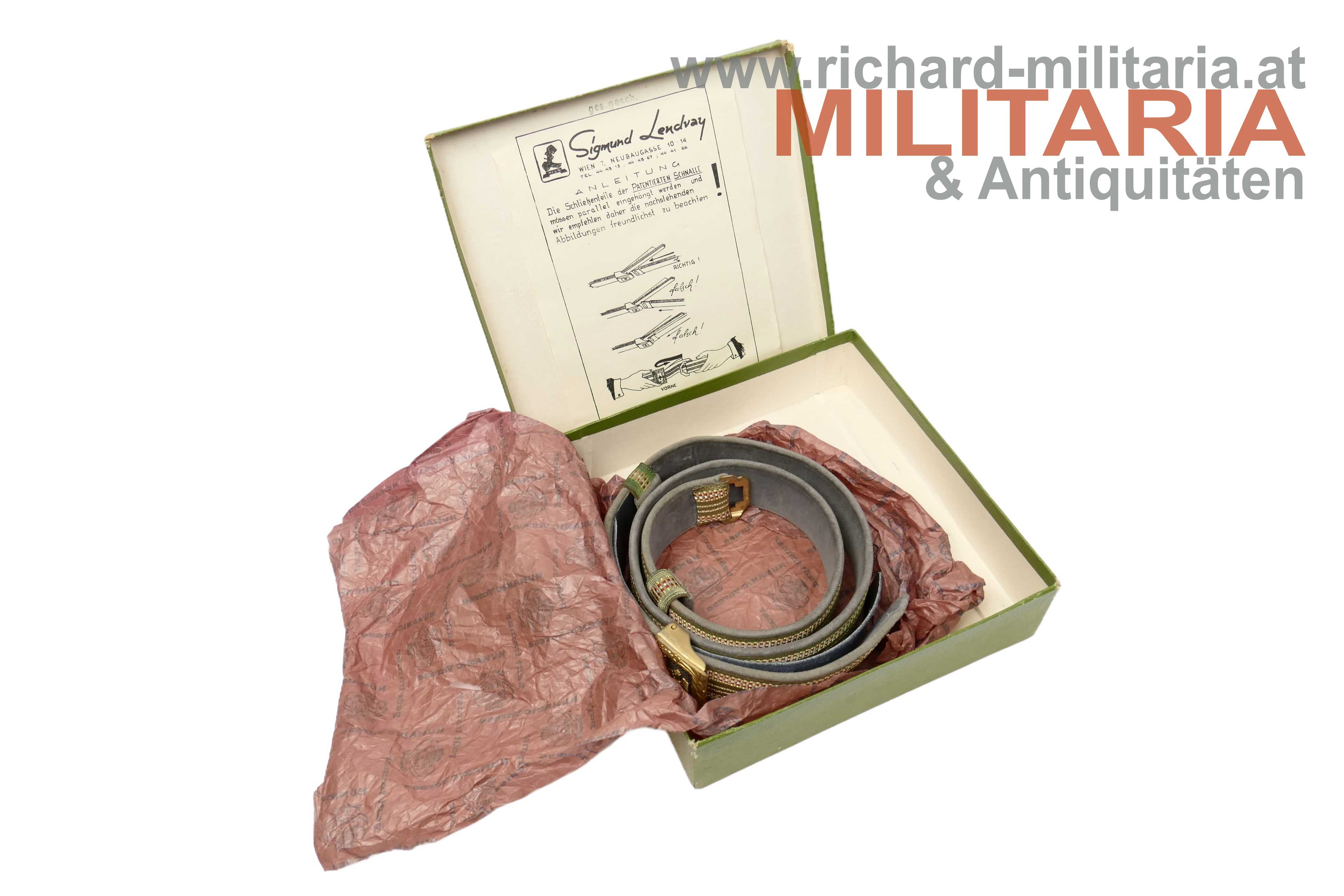 Österreich Bundesheer Feldbinde Offizier - 1. Form - komplettes Set