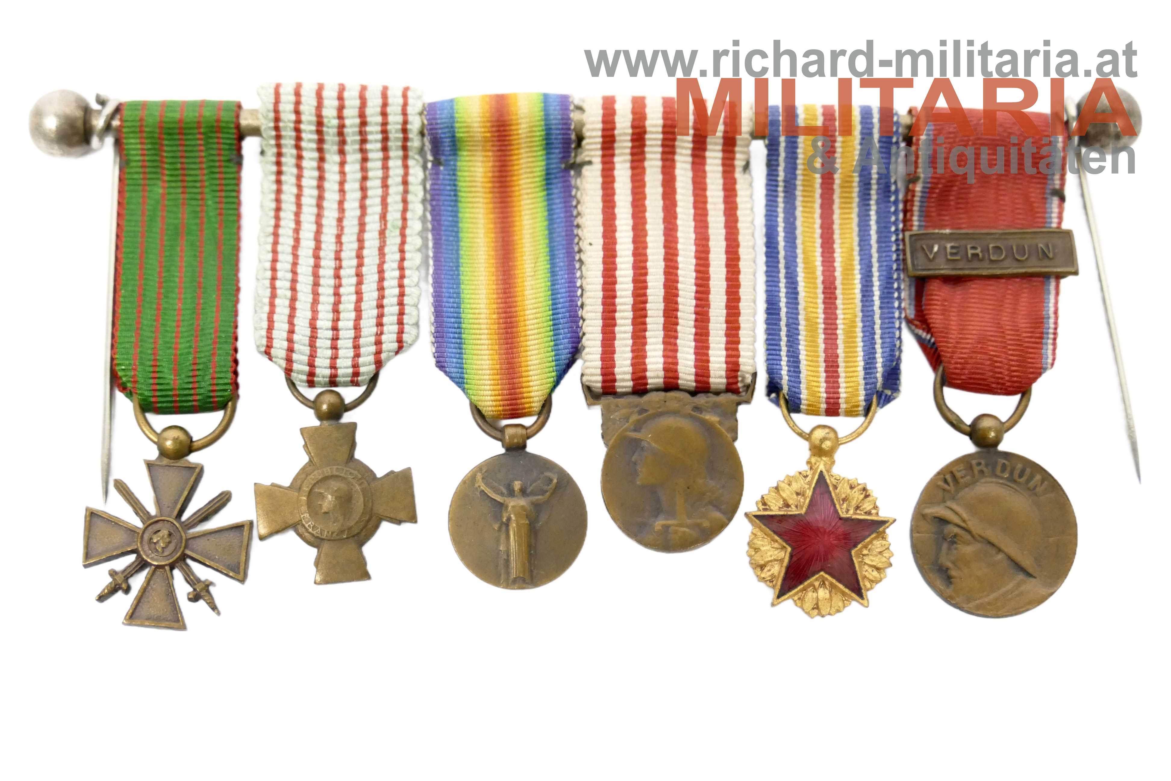 Frankreich - Miniaturspange 6-teilig