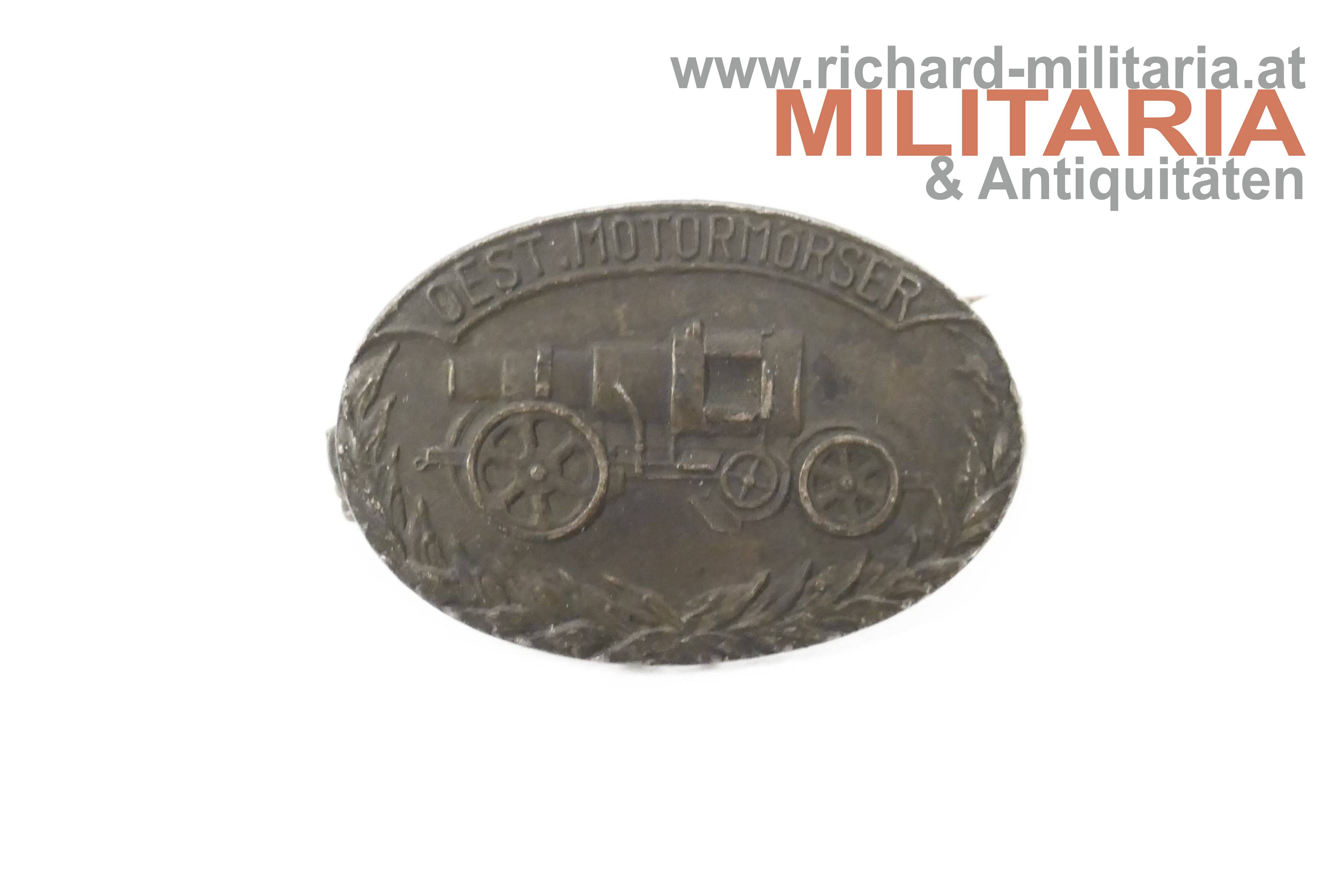 k.u.k. Kappenabzeichen - österreichischer 30,5 cm Motormörser