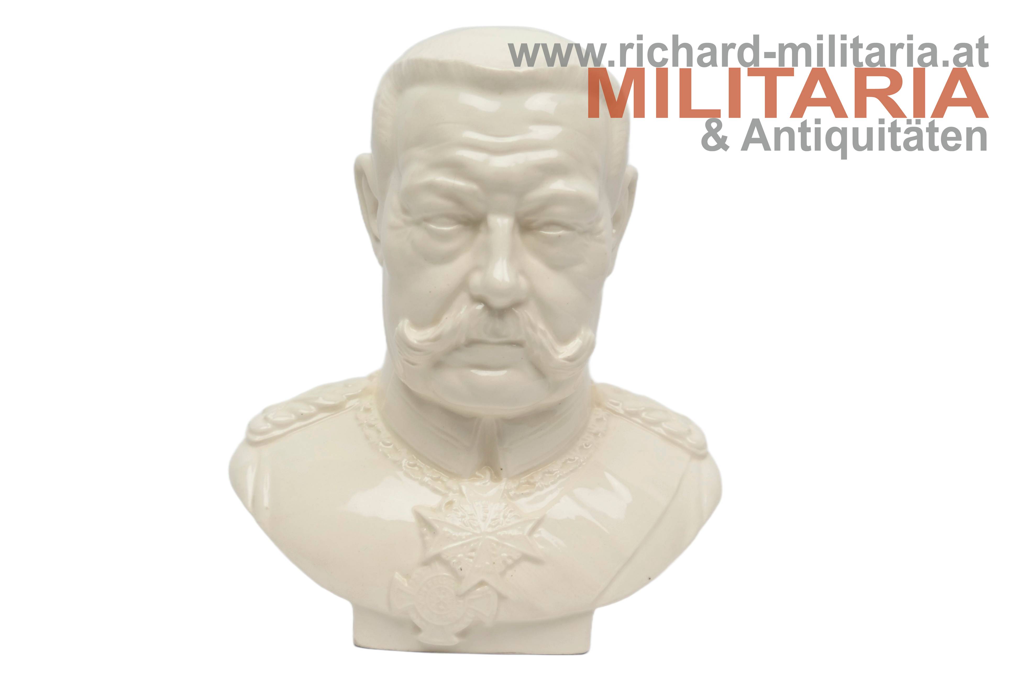Keramikbüste - Paul von Hindenburg