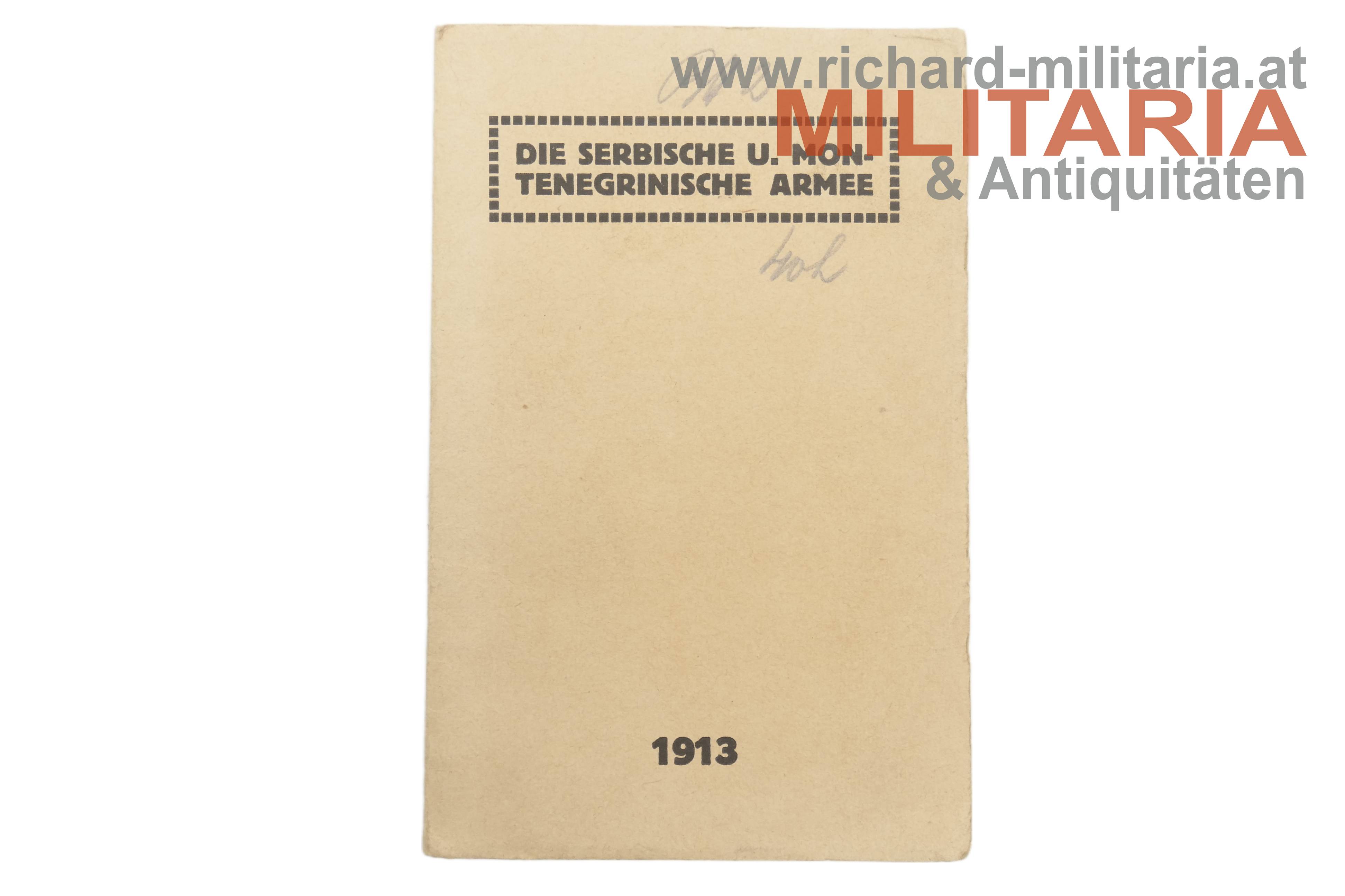 Die serbische und montenegrische Armee - Bildheft