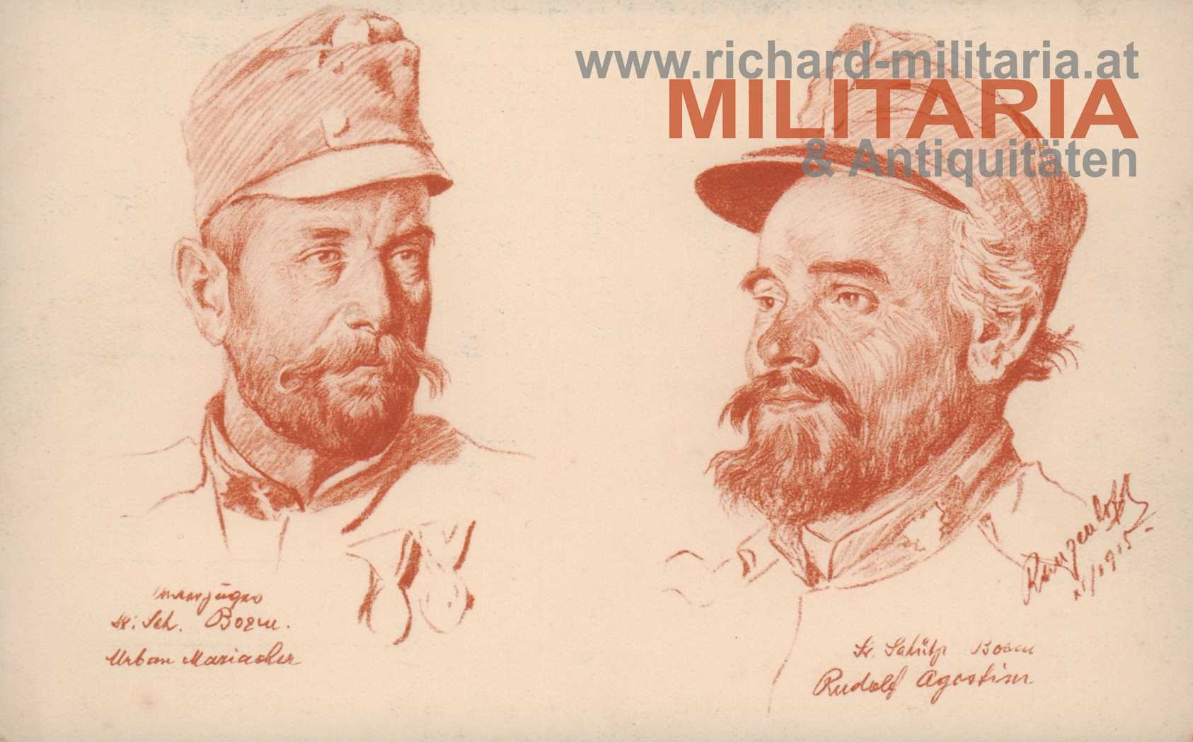 PK k.k. Tiroler Standschützen - Urban Mariacher und Rudolf Agostini