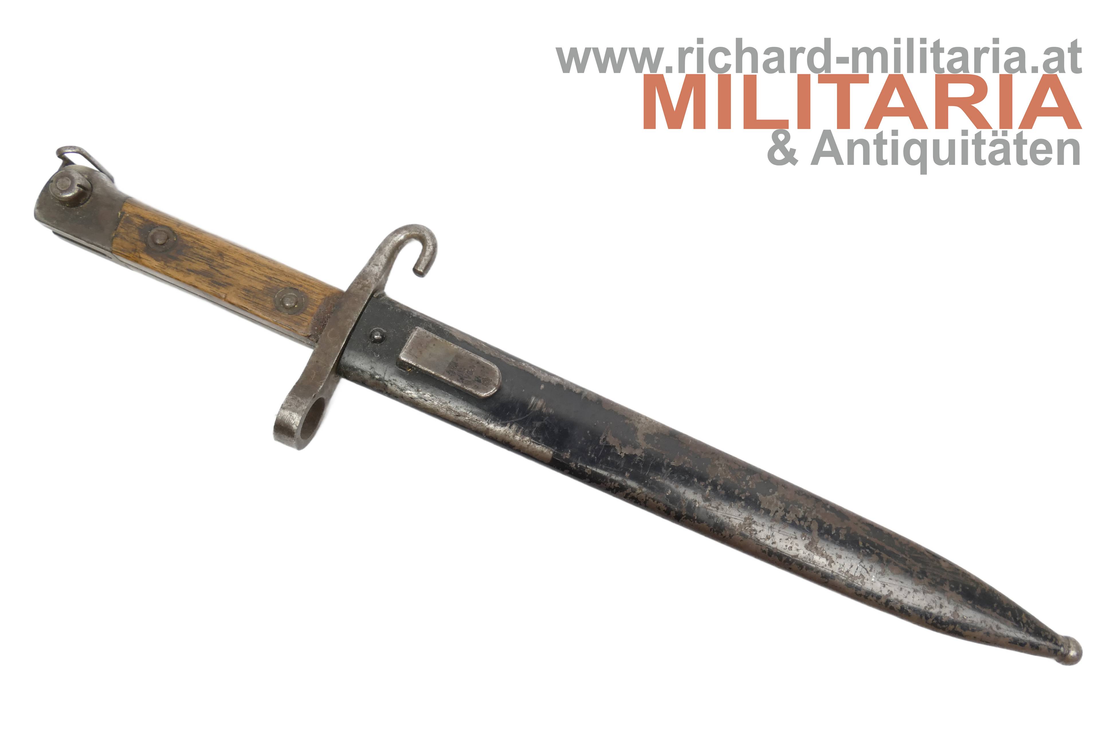 k.u.k. Messerbajonett M1895 - eingeschobener Portepeebügel