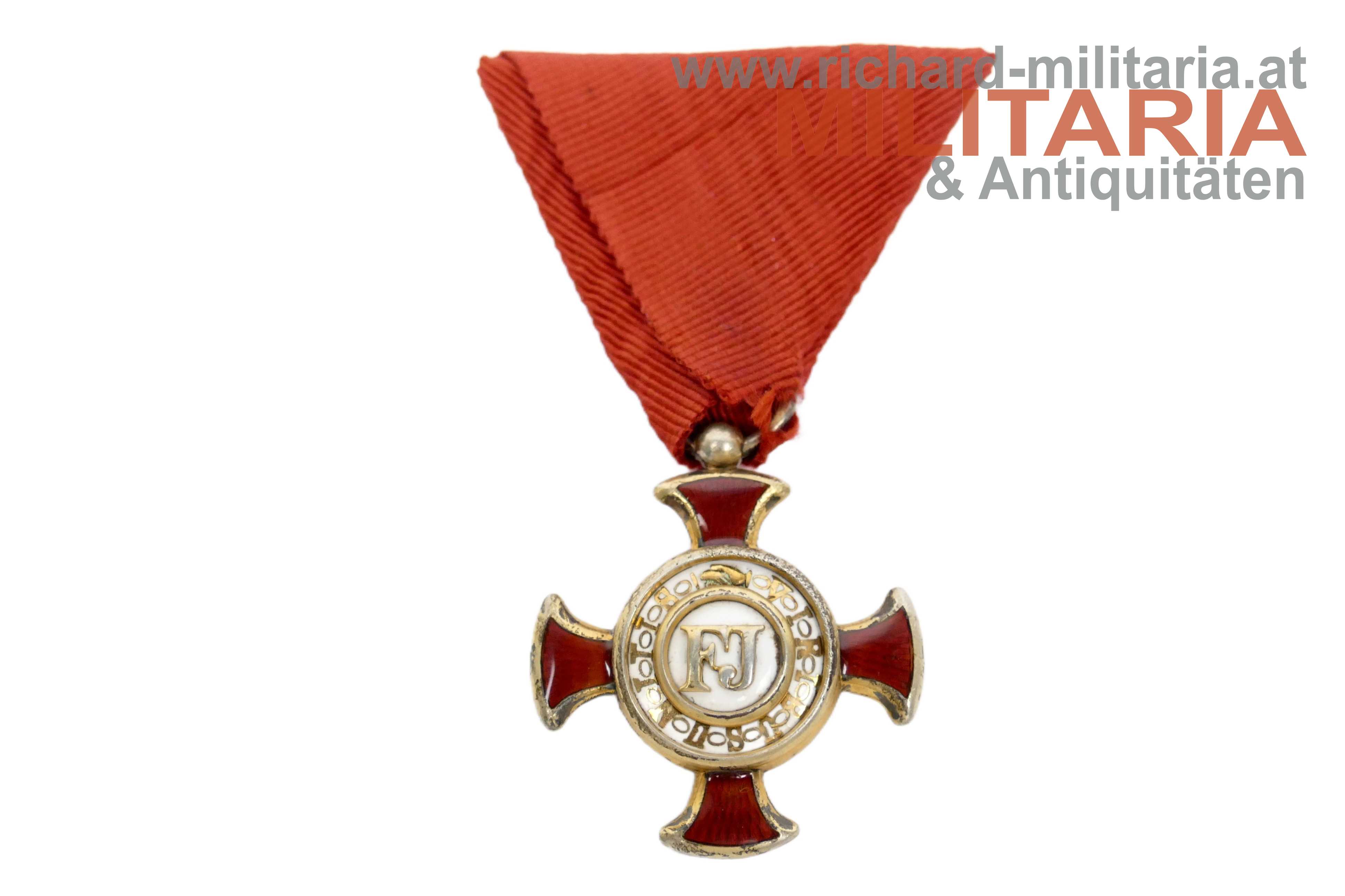 k.u.k. Goldenes Verdienstkreuz - HUW Silber