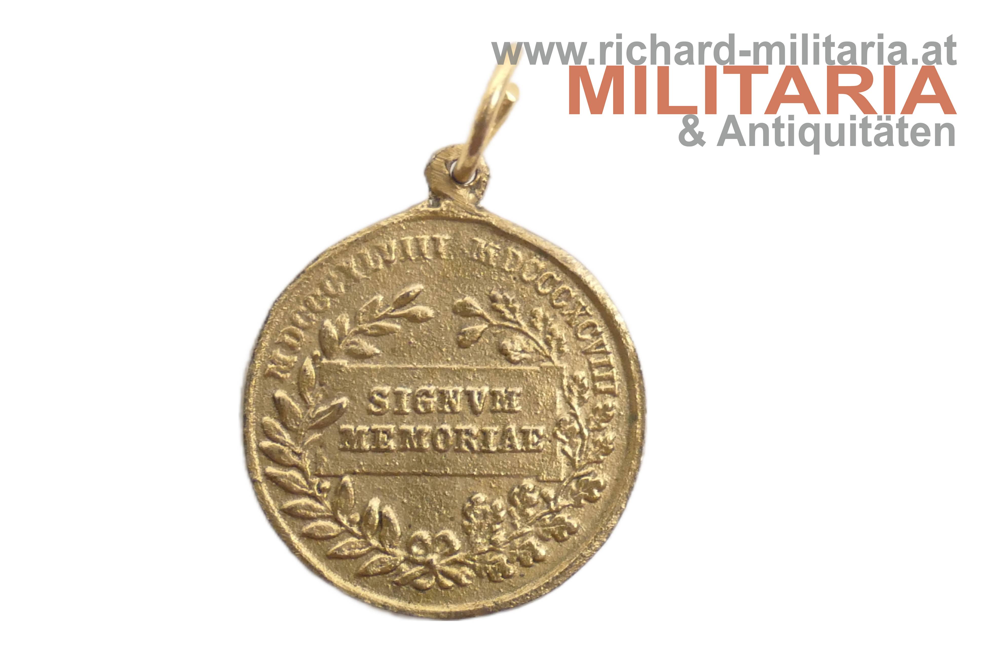 k.u.k. Bronzene Jubiläumserinnerungsmedaille 1898 - MINIATUR