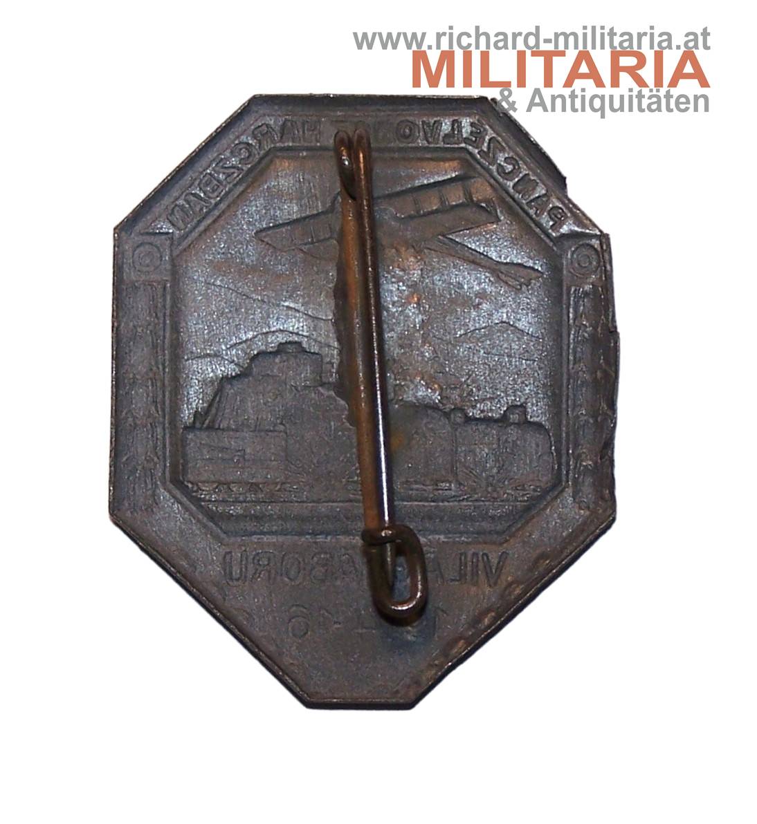 k.u.k. Kappenabzeichen - Pánczélvonat harcban Világháború (Panzerzug im Kampf) 1914-1916