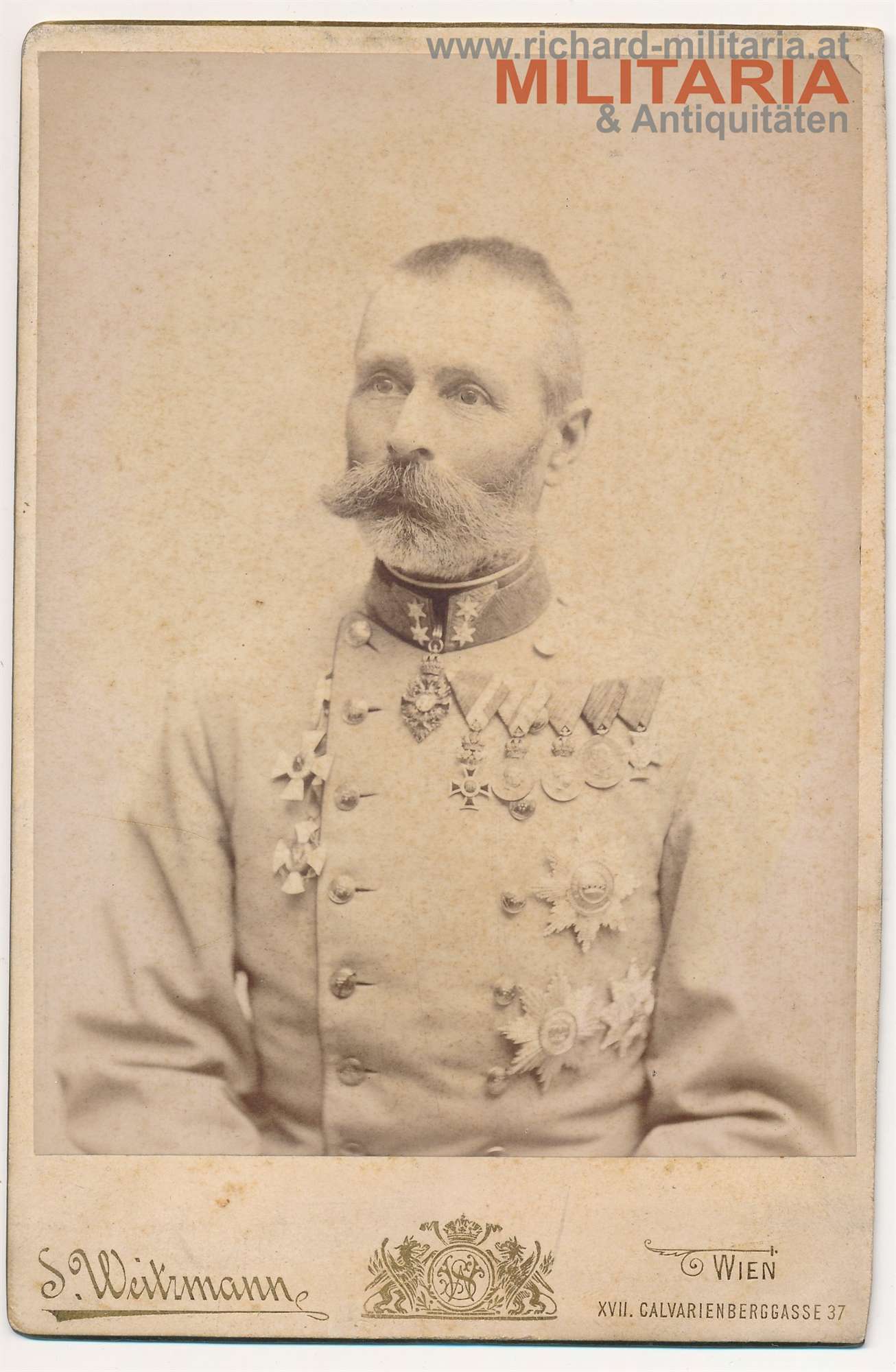 k.u.k. Hartkartonfoto - Feldmarschall-Leutnant