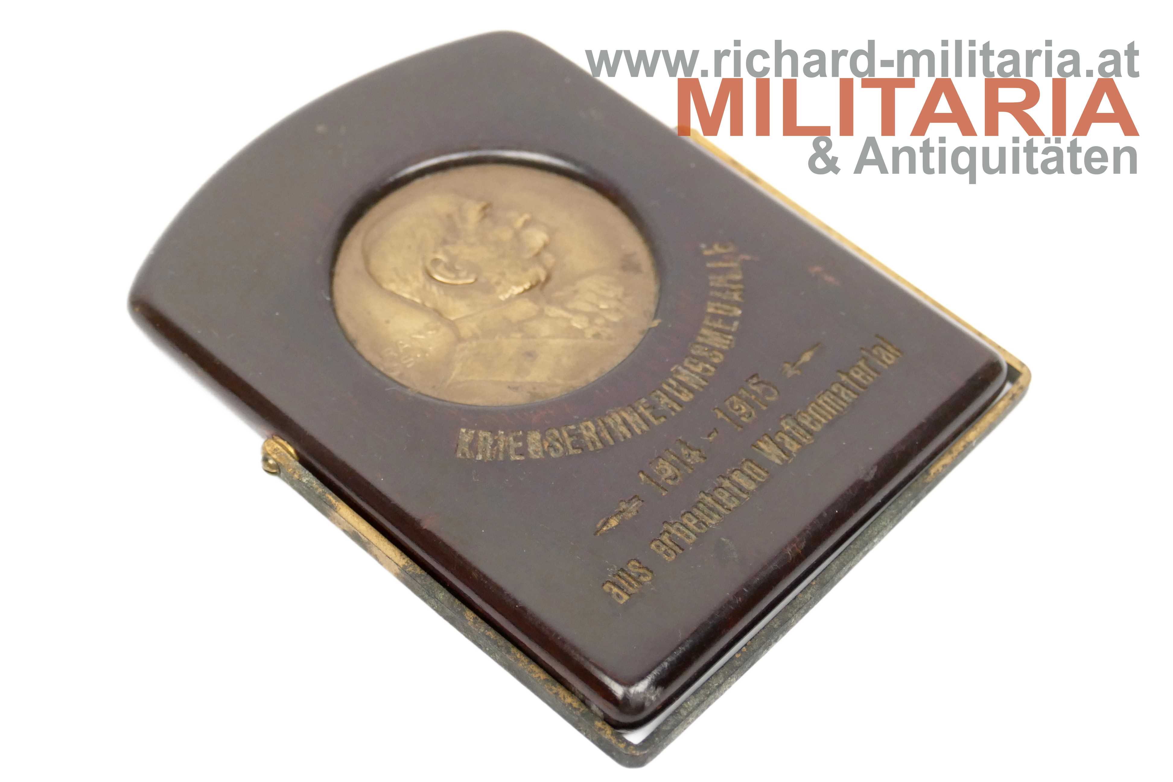 Kriegserinnerungsmedaille - 1914-1915 - aus erobertem Waffenmaterial - Aufsteller