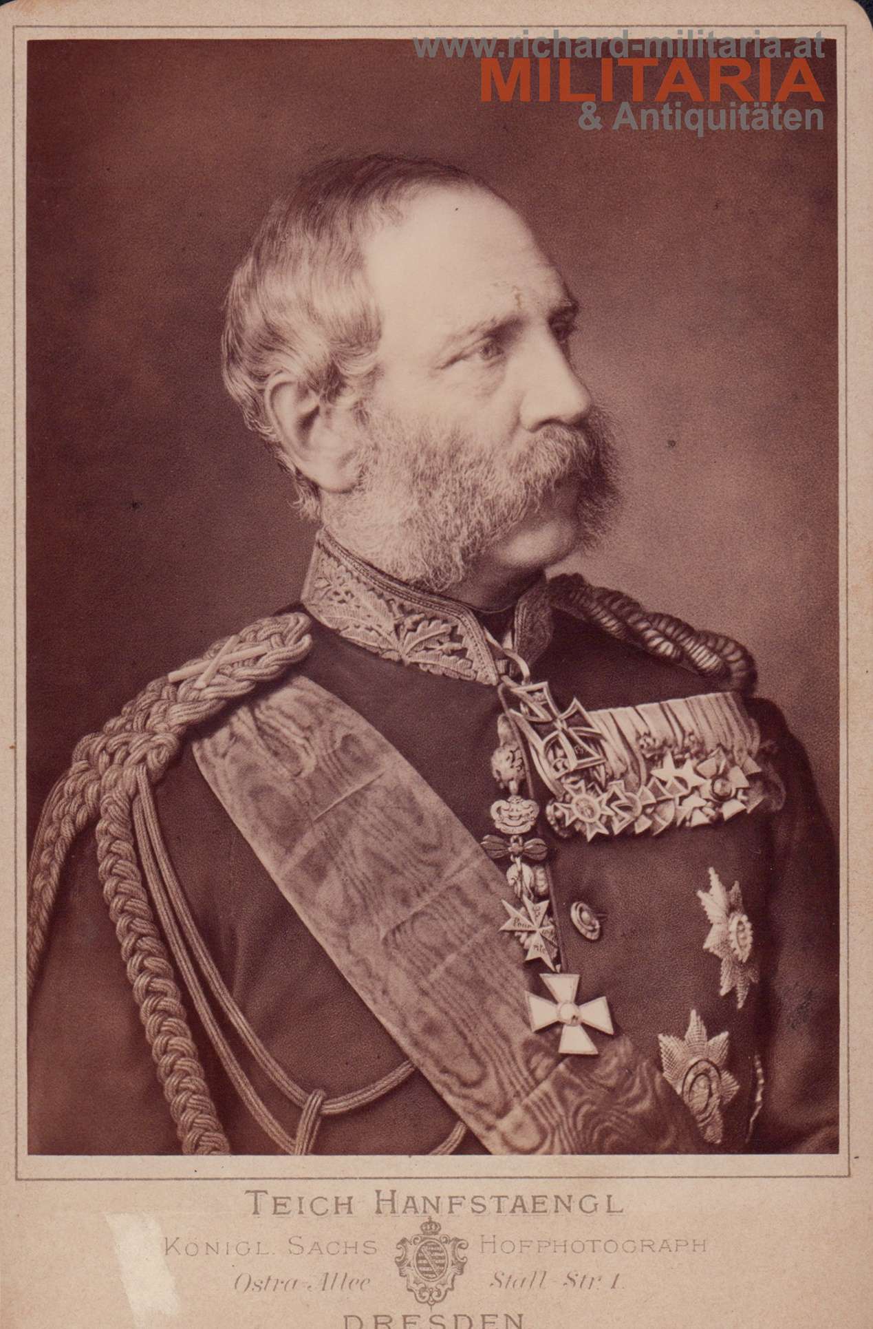 Albert - König von Sachsen mit Gattin Carola - um 1880