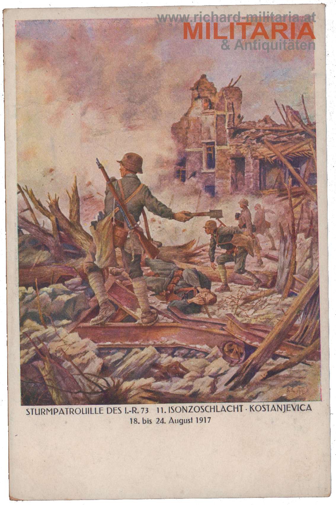 k.u.k. Sturmpatrouille des IR 73 - 11. Isonzoschlacht - Kostanjevica (1917)