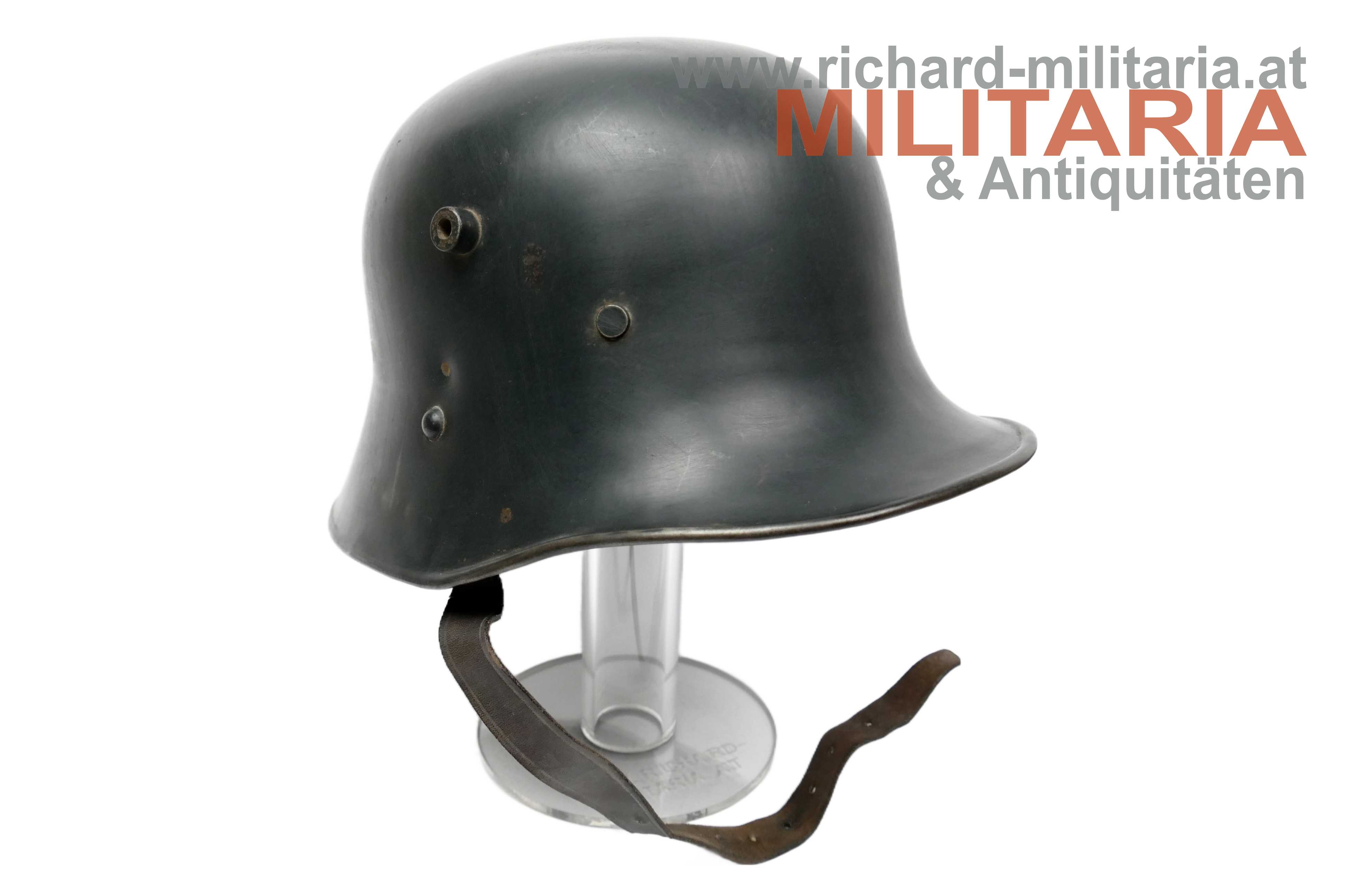 Österreich 1. Republik - Stahlhelm M17 - BUNDESPOLIZEI - Berndorfer