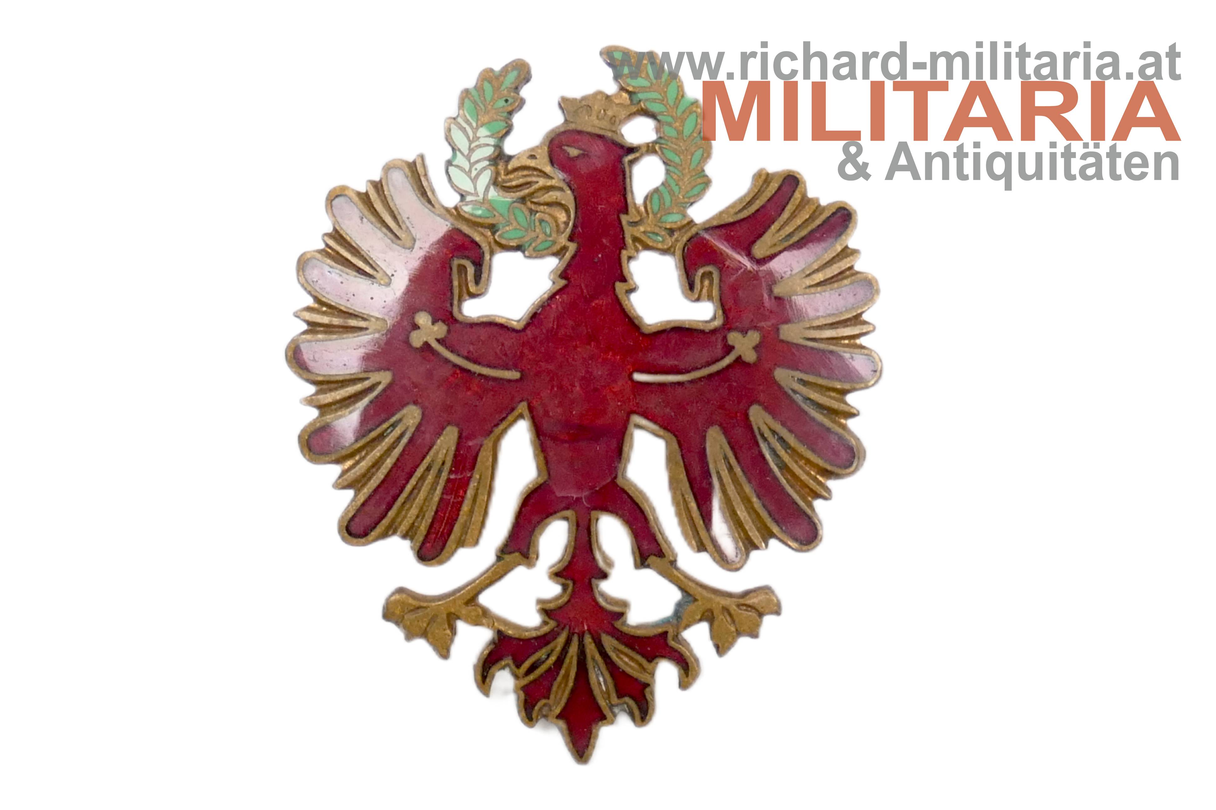 k.u.k. patriotisches Kappenabzeichen - Tiroler Adler