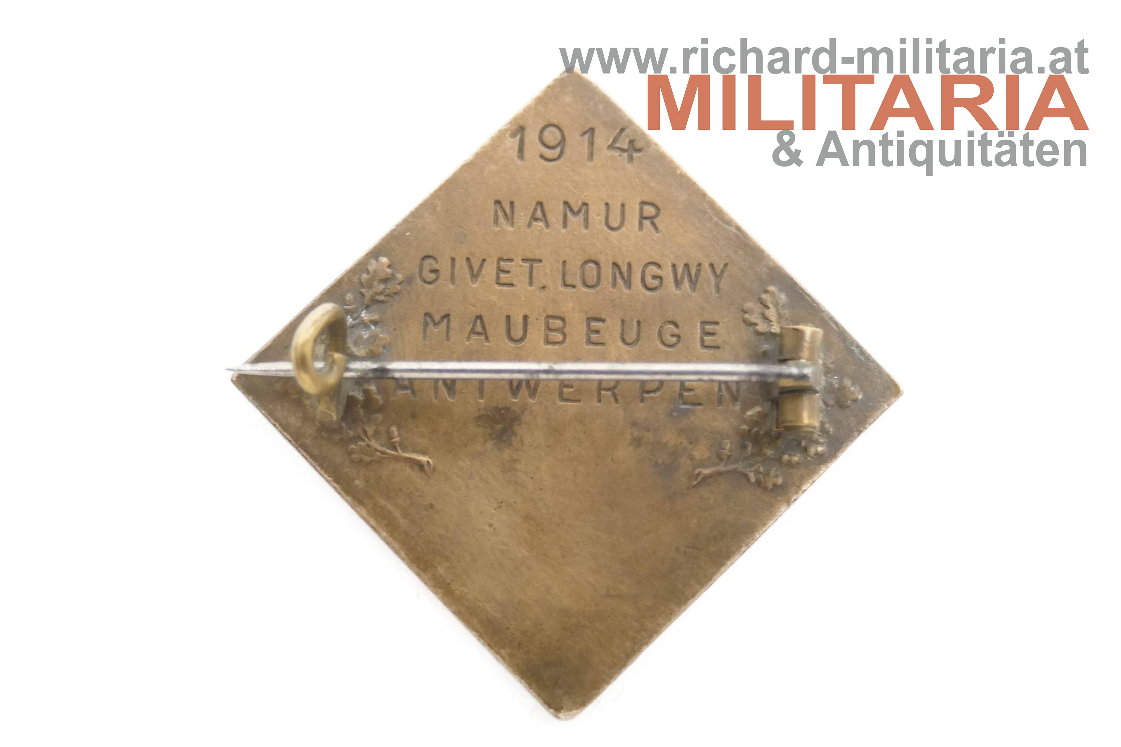 k.u.k. Kappenabzeichen - österr.-ung. 30,5cm Mörser System Skoda 1914-1915