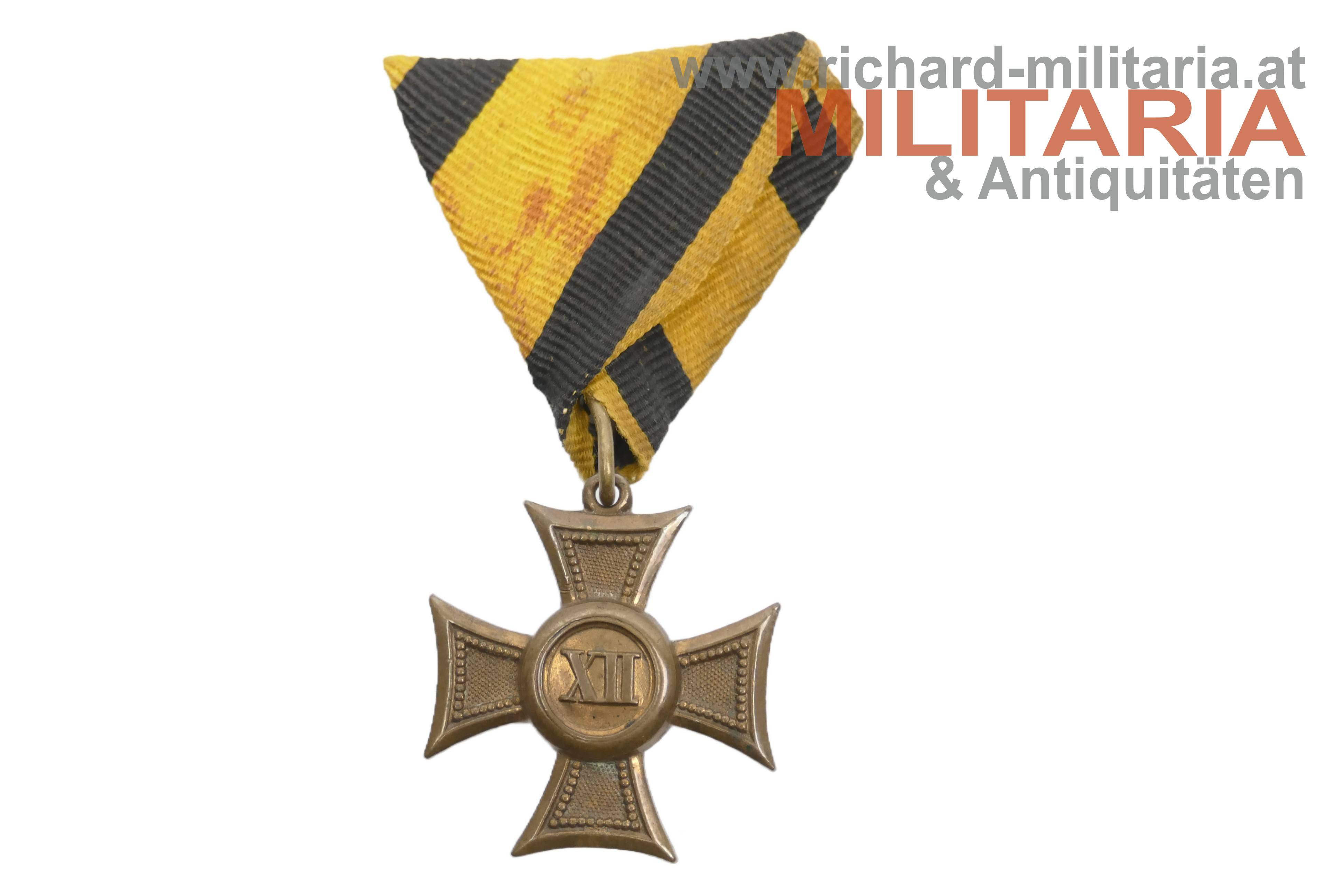 k.u.k. Militärdienstzeichen Mannschaft XII (12 Jahre) 