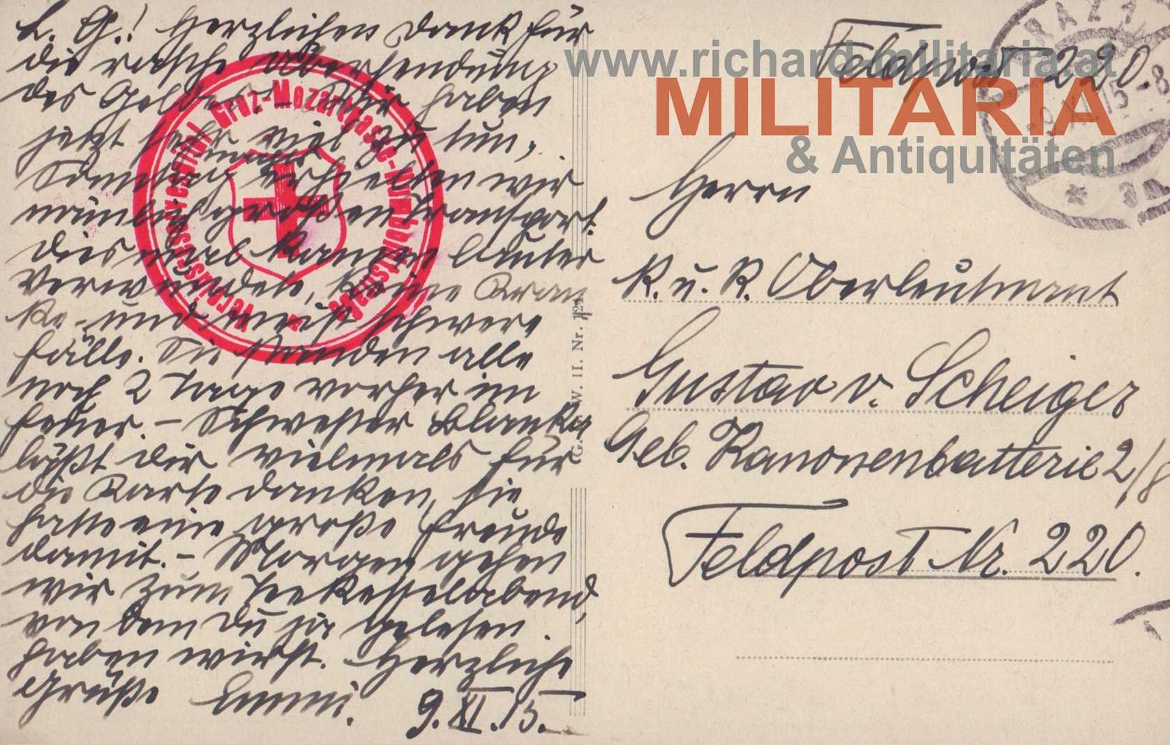 k.u.k Postkarte "Mit ihm sein Land Tirol..." - k.k. Landesschützen mit Andreas Hofer