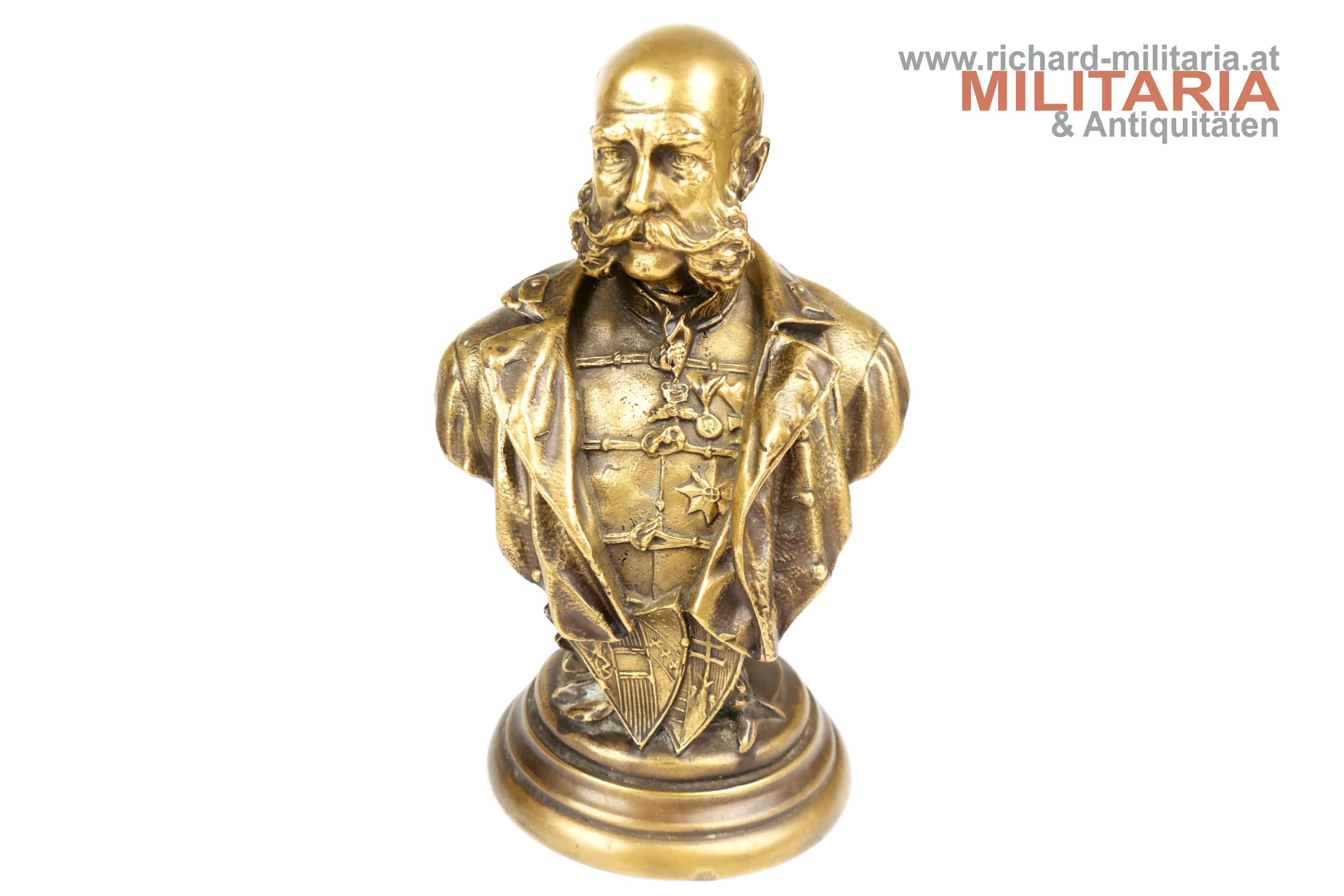Kaiser Franz Josef - Bronzebüste 
