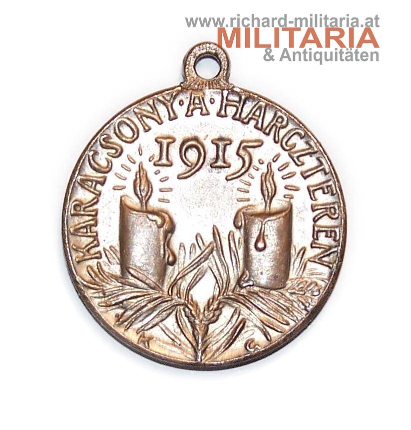 k.u.k Medaille - Karácsony a harctéren 1915 (Weihnachten im Felde 1915)