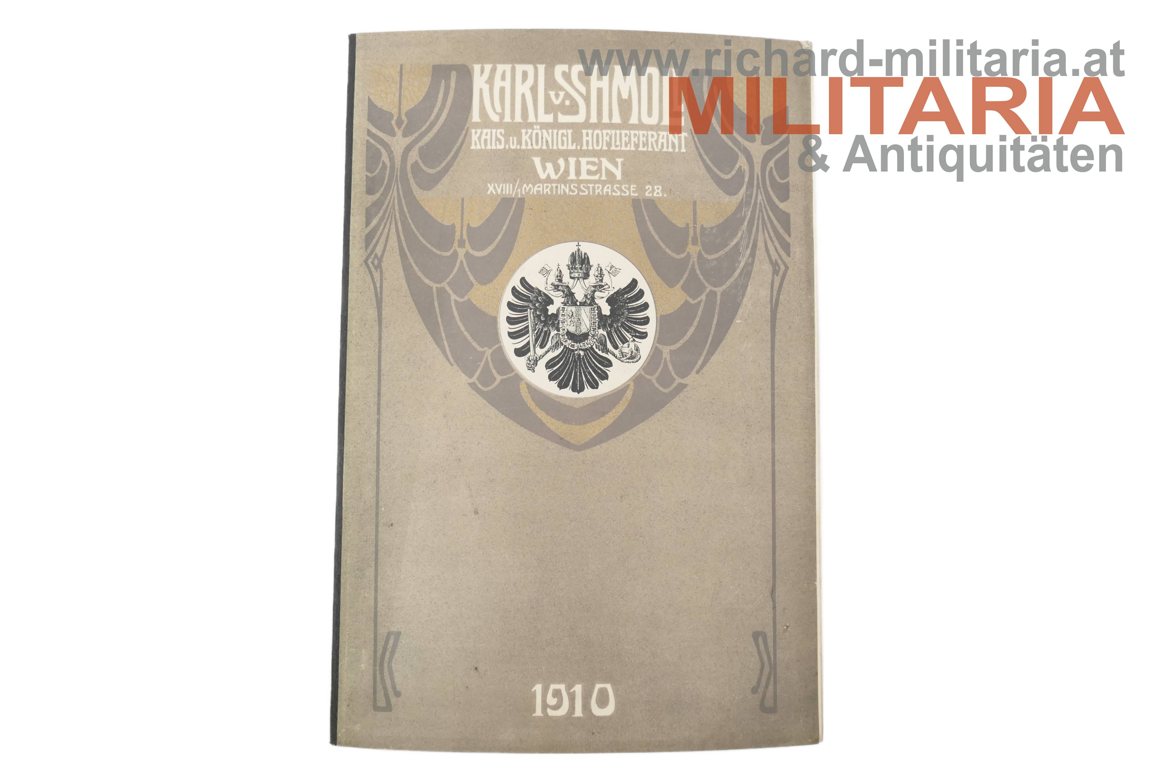 k.u.k. Militär-Vormerk-Kalender 1910 - k.u.k. Hoflieferant Karl v. Schmoll
