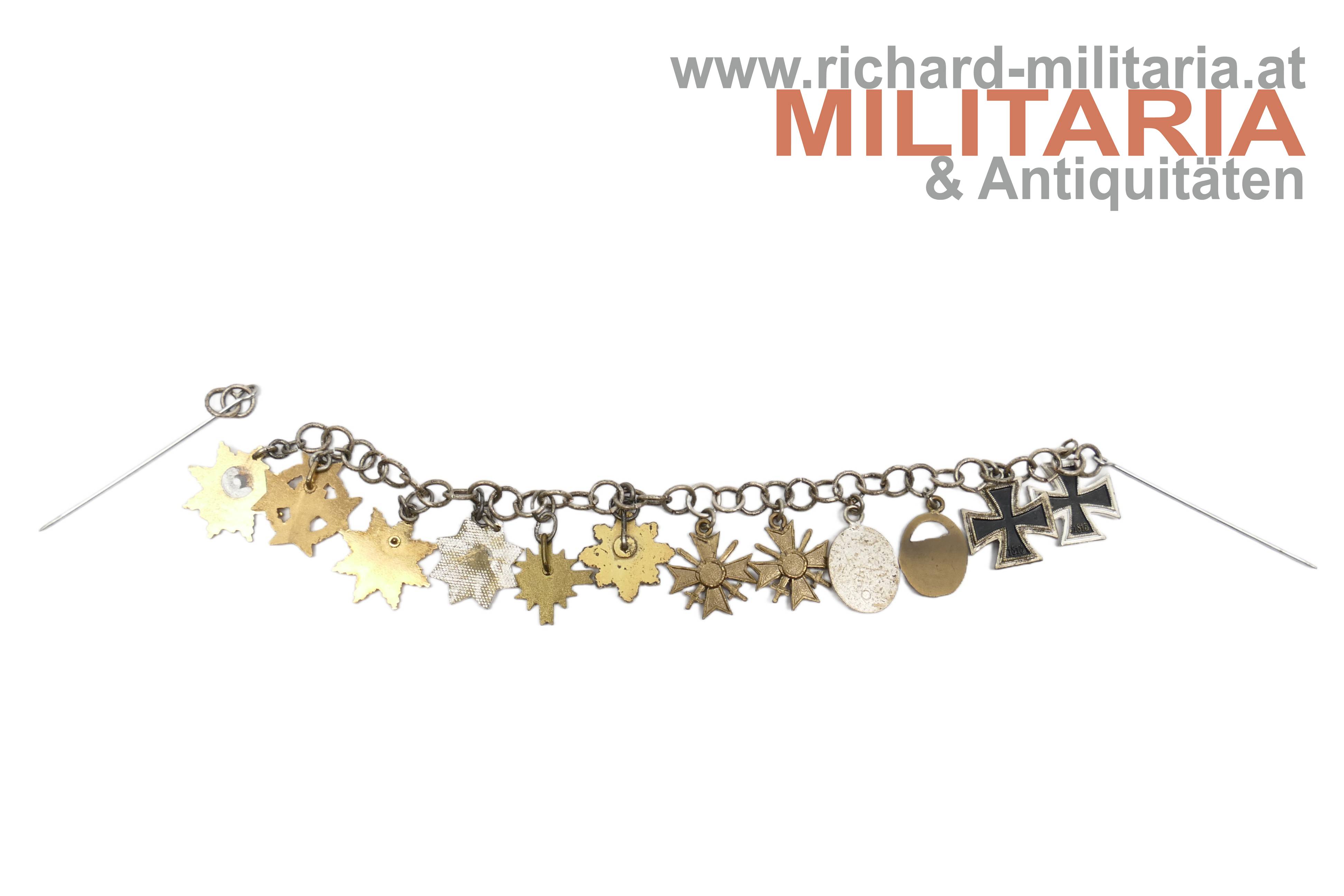 Kärntner WK2-Kämpfer Miniaturenkette 57er Ausführung
