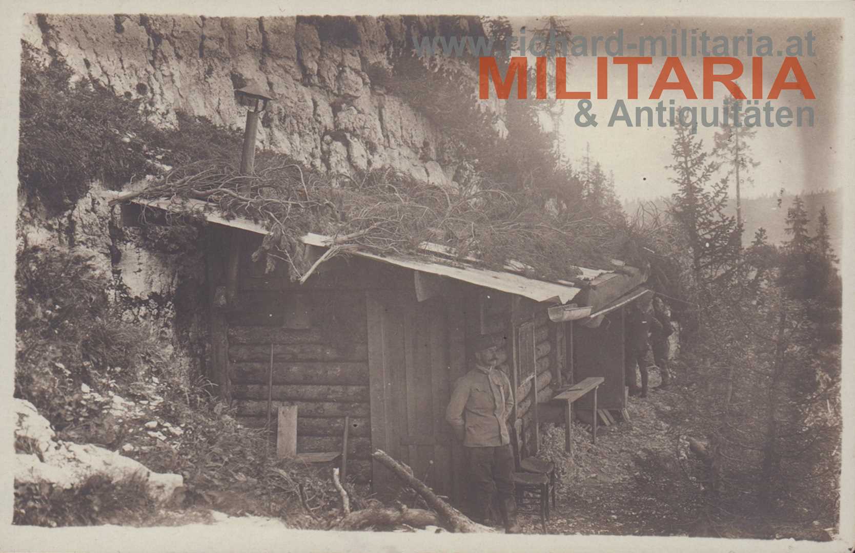 k.u.k. PK - Unterkunft auf Zingarella (Cingarela) 1917