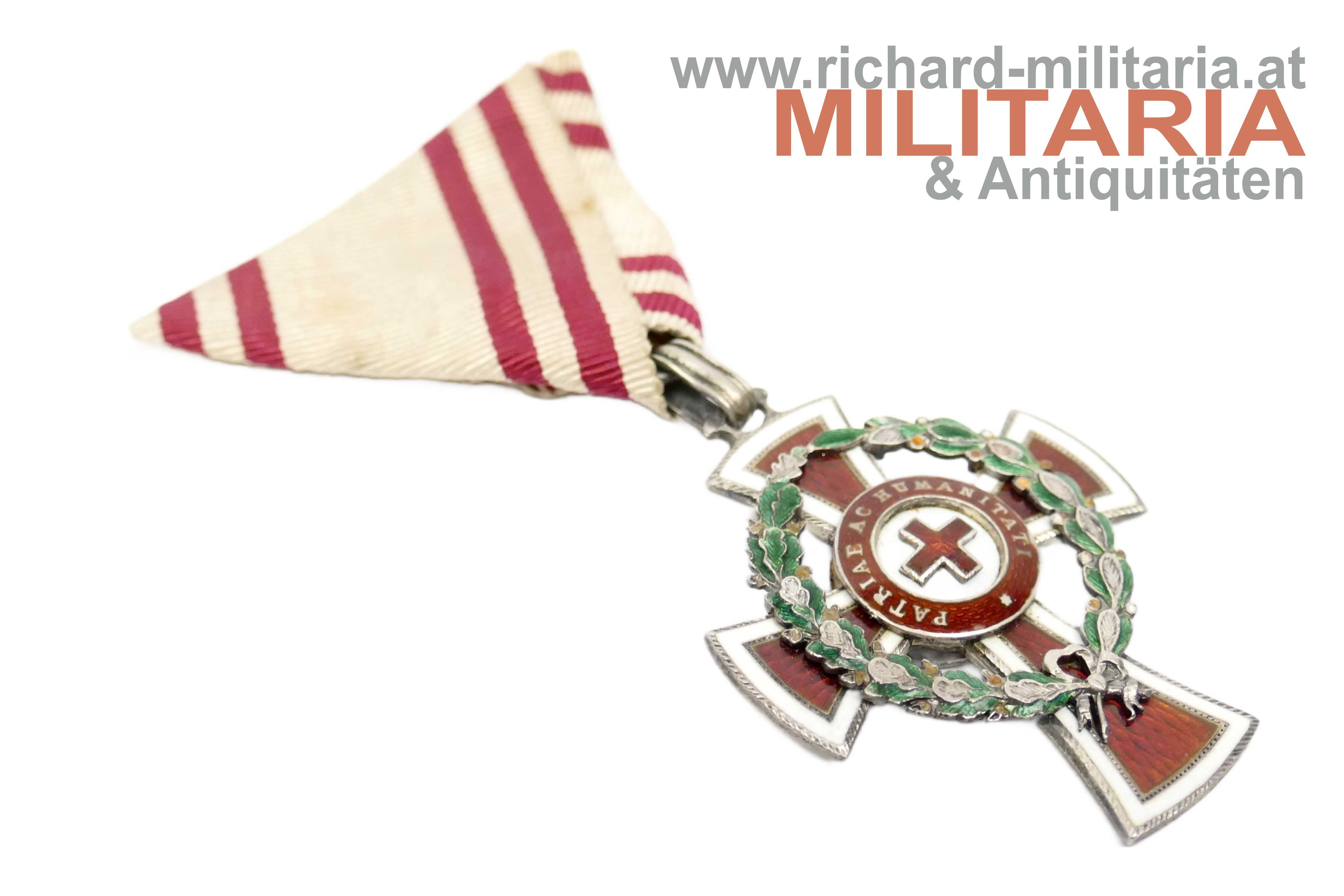 k.u.k. Ehrenzeichen vom Roten Kreuz II. Klasse mit KD