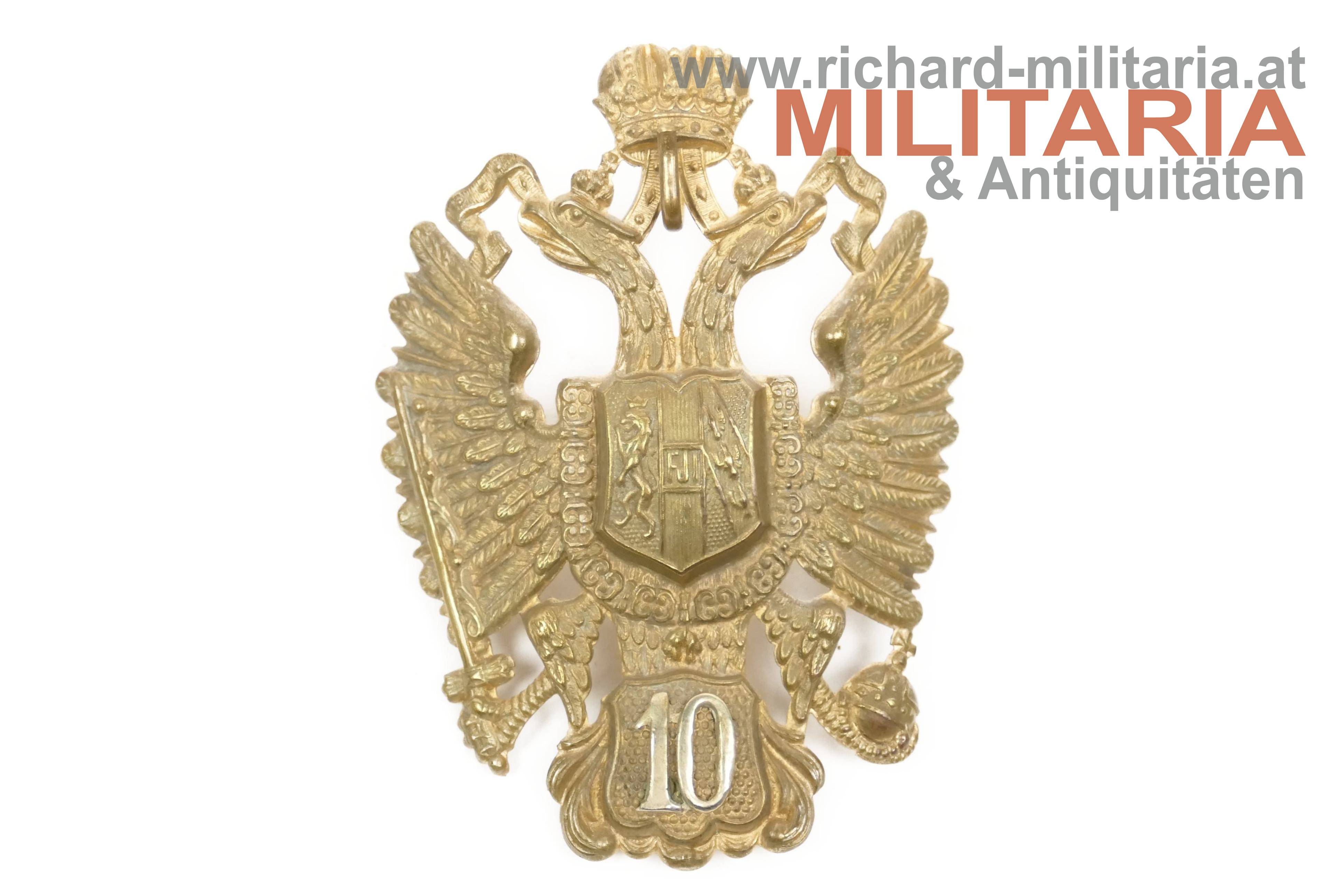 k.u.k. Artillerie-Tschako-Adler "10" - vor 1908