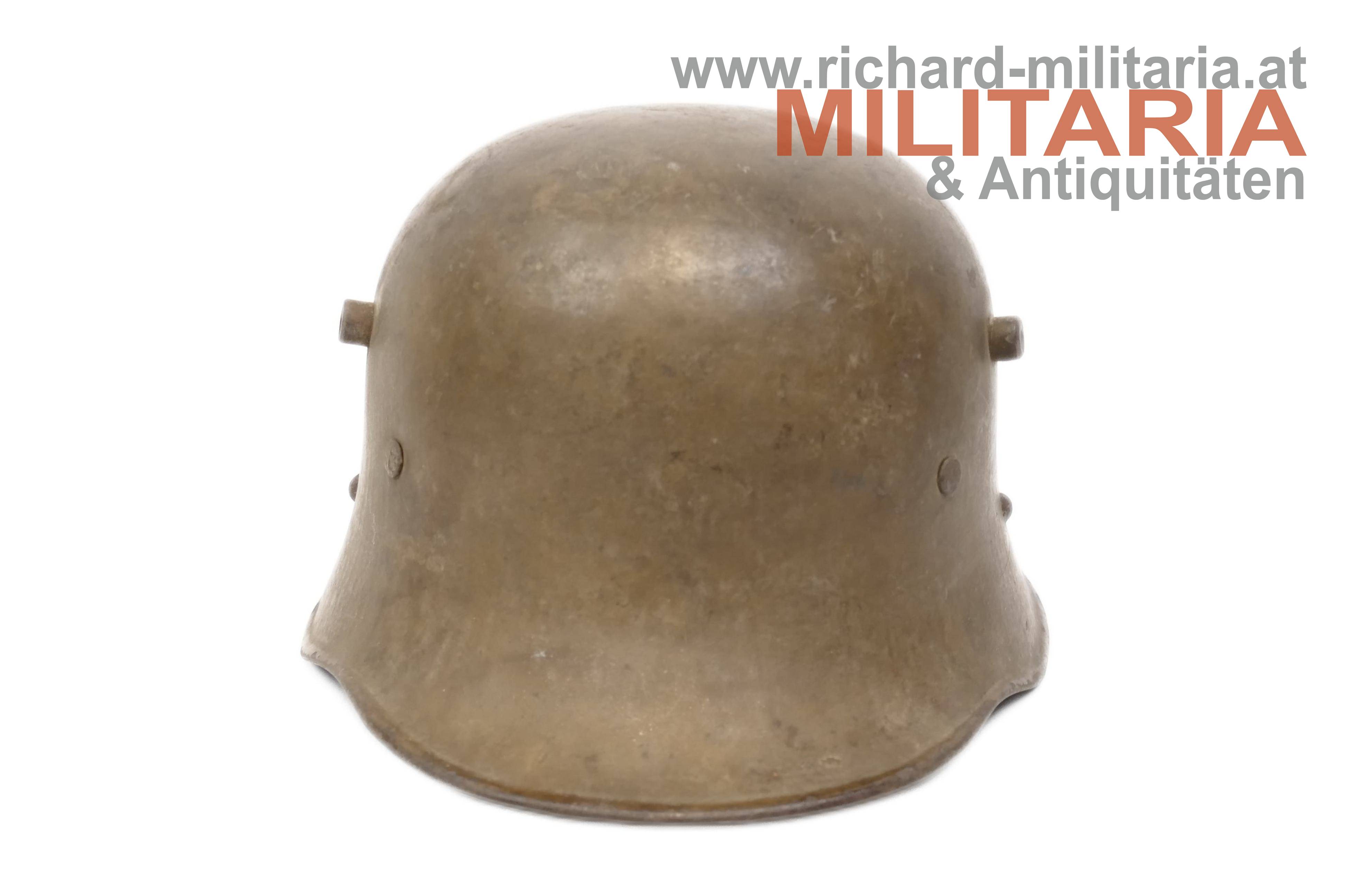 k.u.k. Stahlhelm - M17 - ÜBERNAHMESTEMPEL - österreichische Fertigung