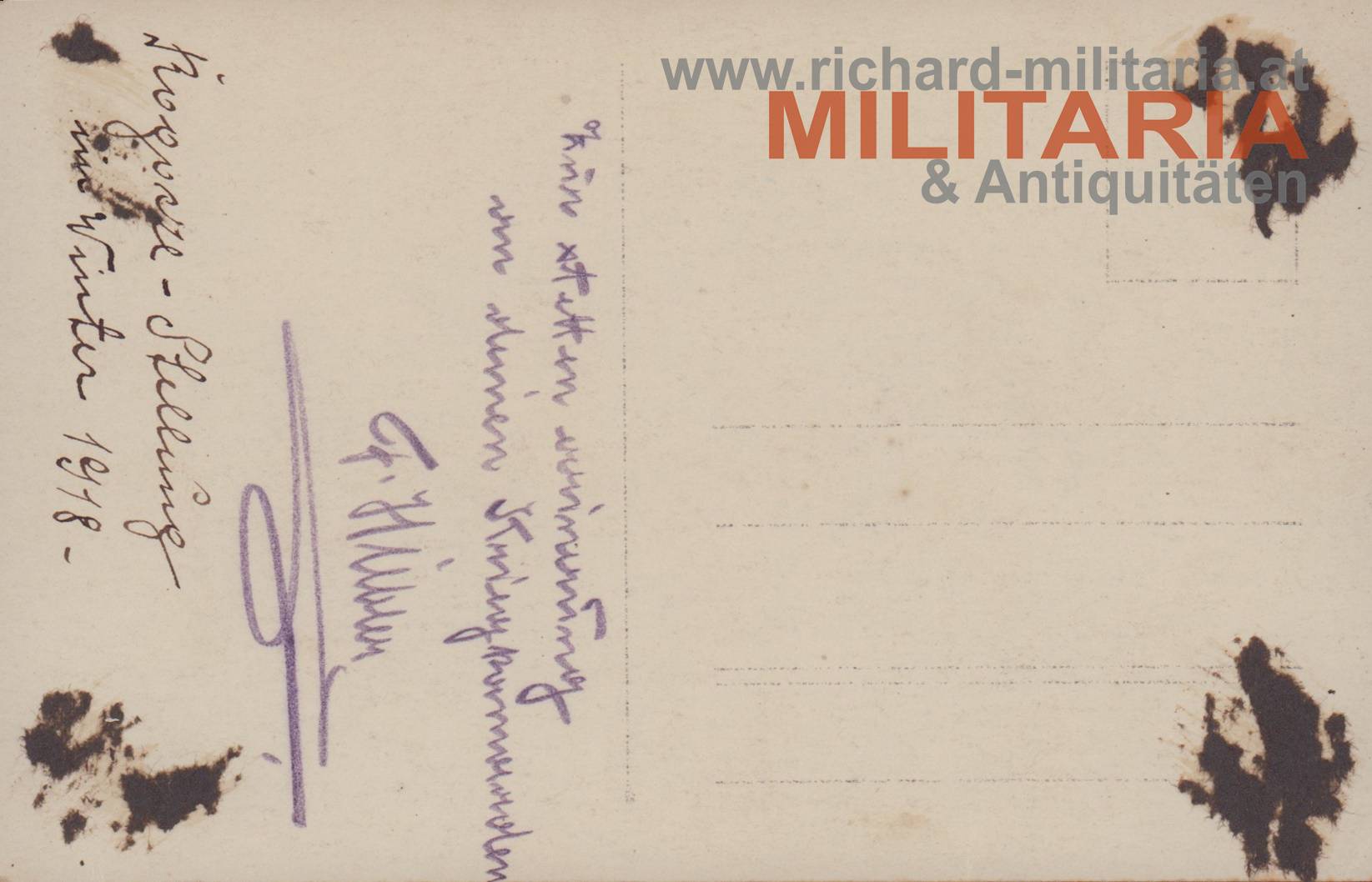 k.u.k. Foto - Soldaten an der Rogodze-Stellung im Winter 1918