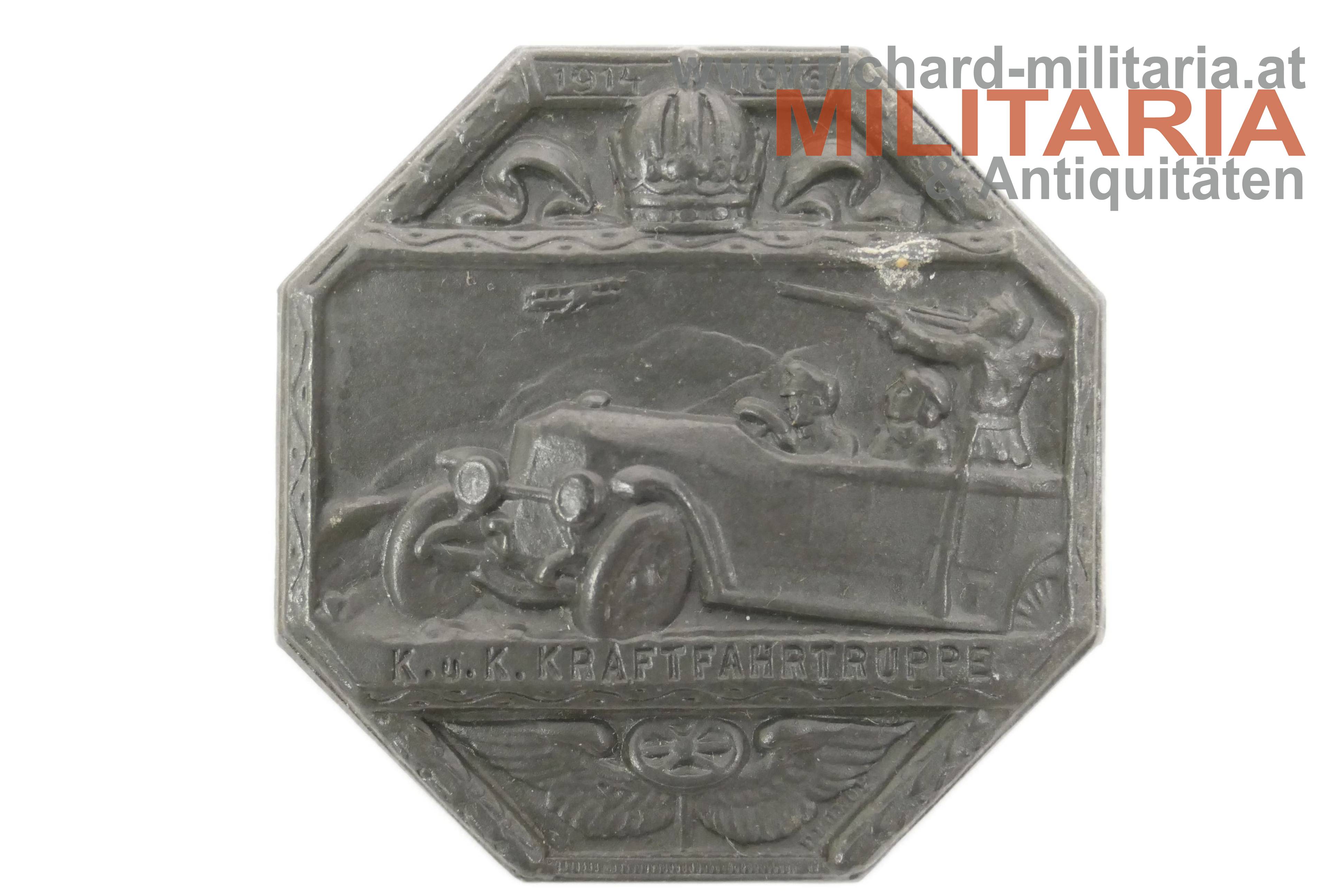 k.u.k. Kappenabzeichen - Kraftfahrtruppe 1914-1916