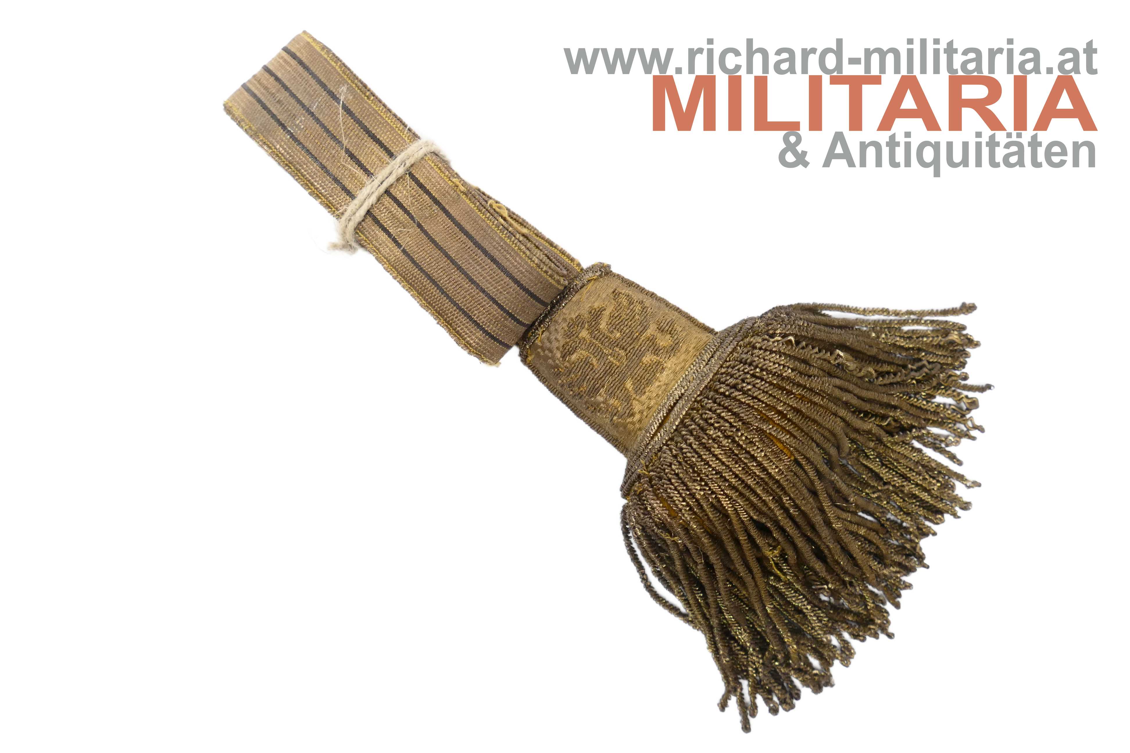 k.u.k. Säbelportepee für Offiziere - Kaiser Franz Joseph