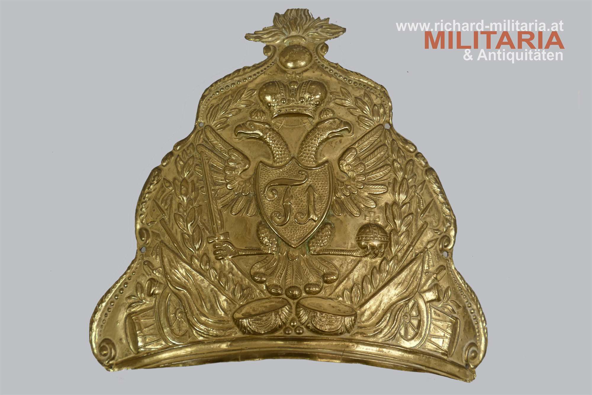 k.k. Grenadiermützenschild Franz I. - napoleonische Kriege