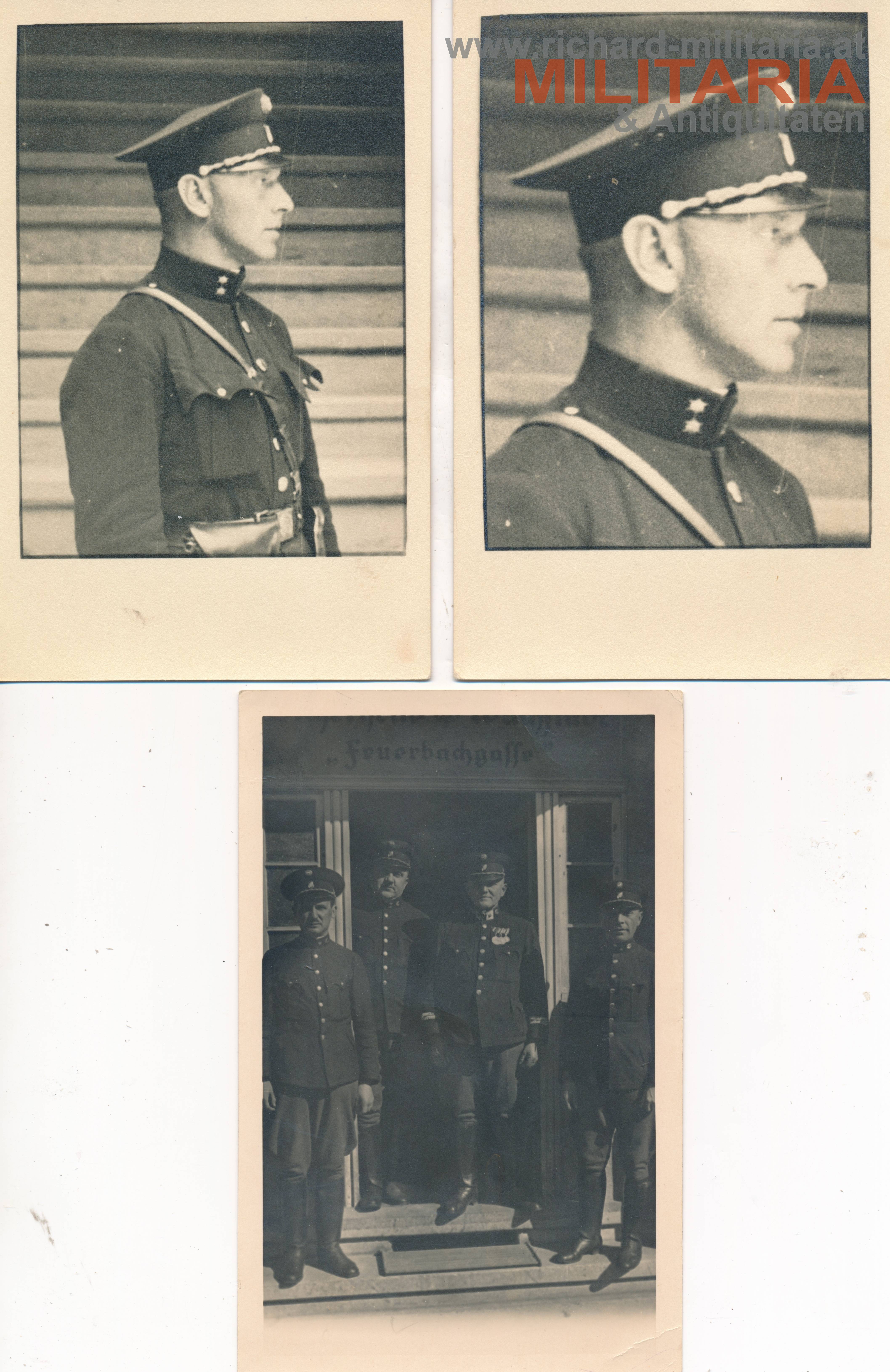 Graz Polizei Feuerbachgasse 1920/30er Jahre - 3 Fotos 