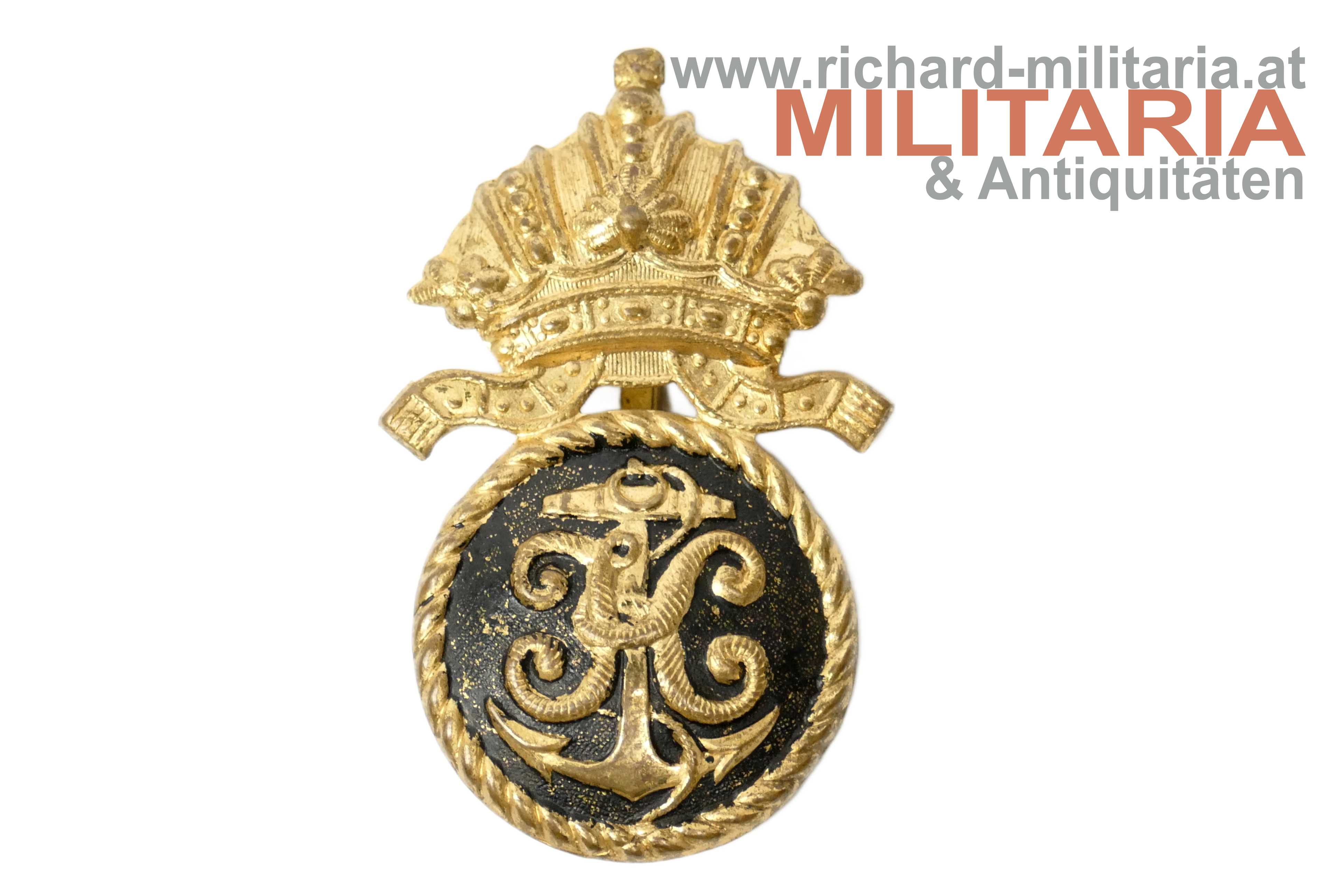 k.u.k. Kriegsmarine - Mützenkokarde - Unteroffizier - Kaiser Karl