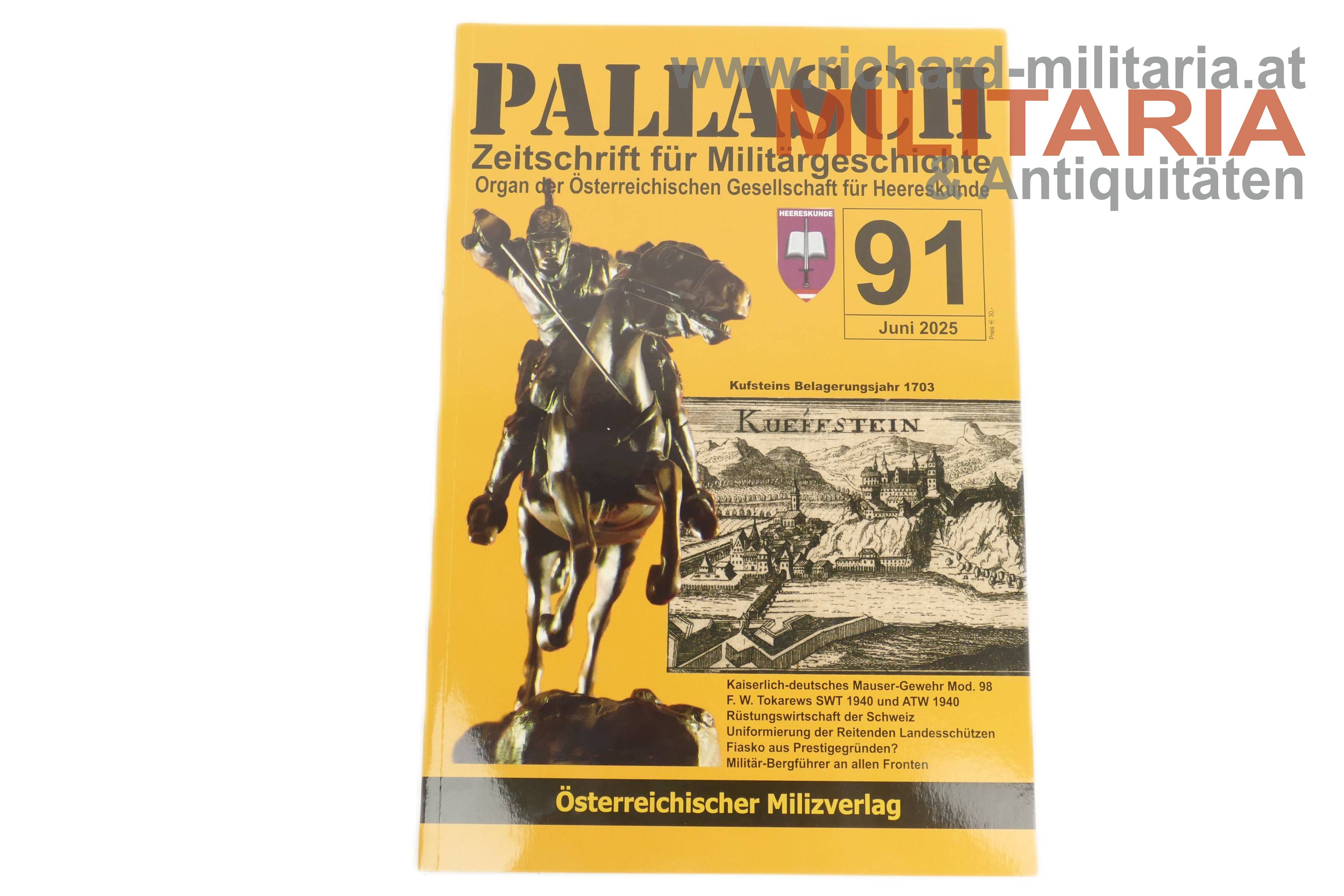 PALLASCH Zeitschrift für Militärgeschichte - Nr. 91