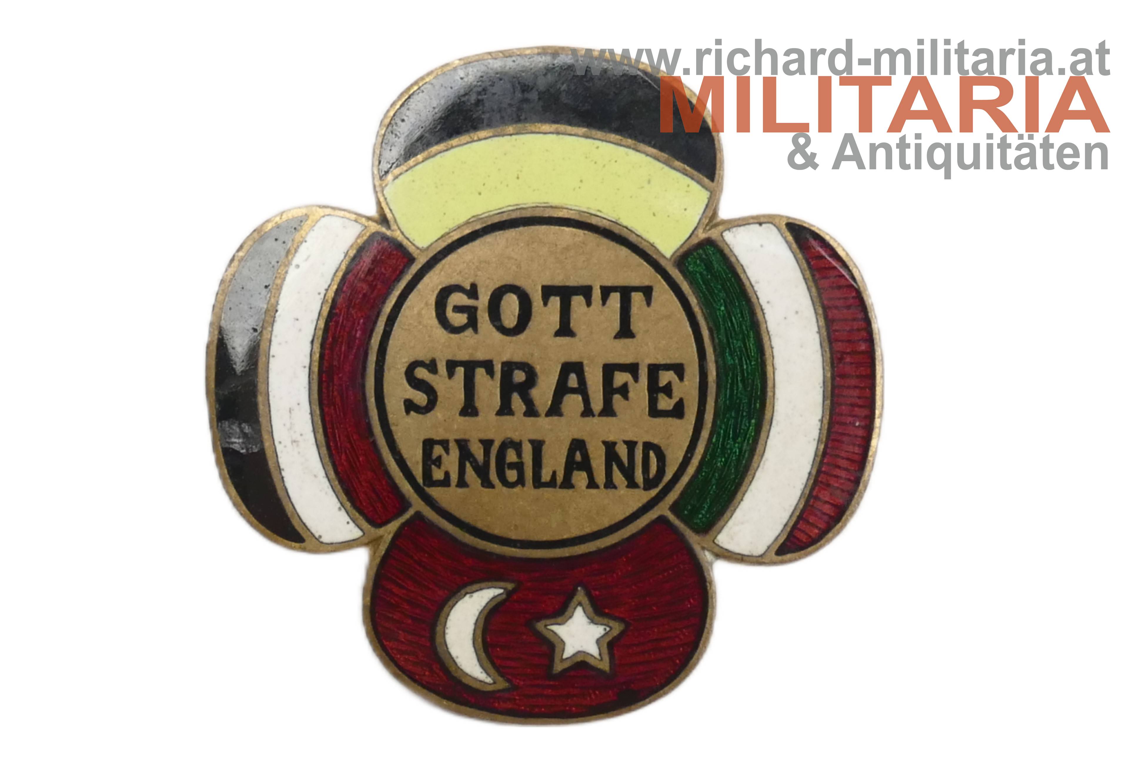 k.u.k. patriotisches Abzeichen - Gott strafe England