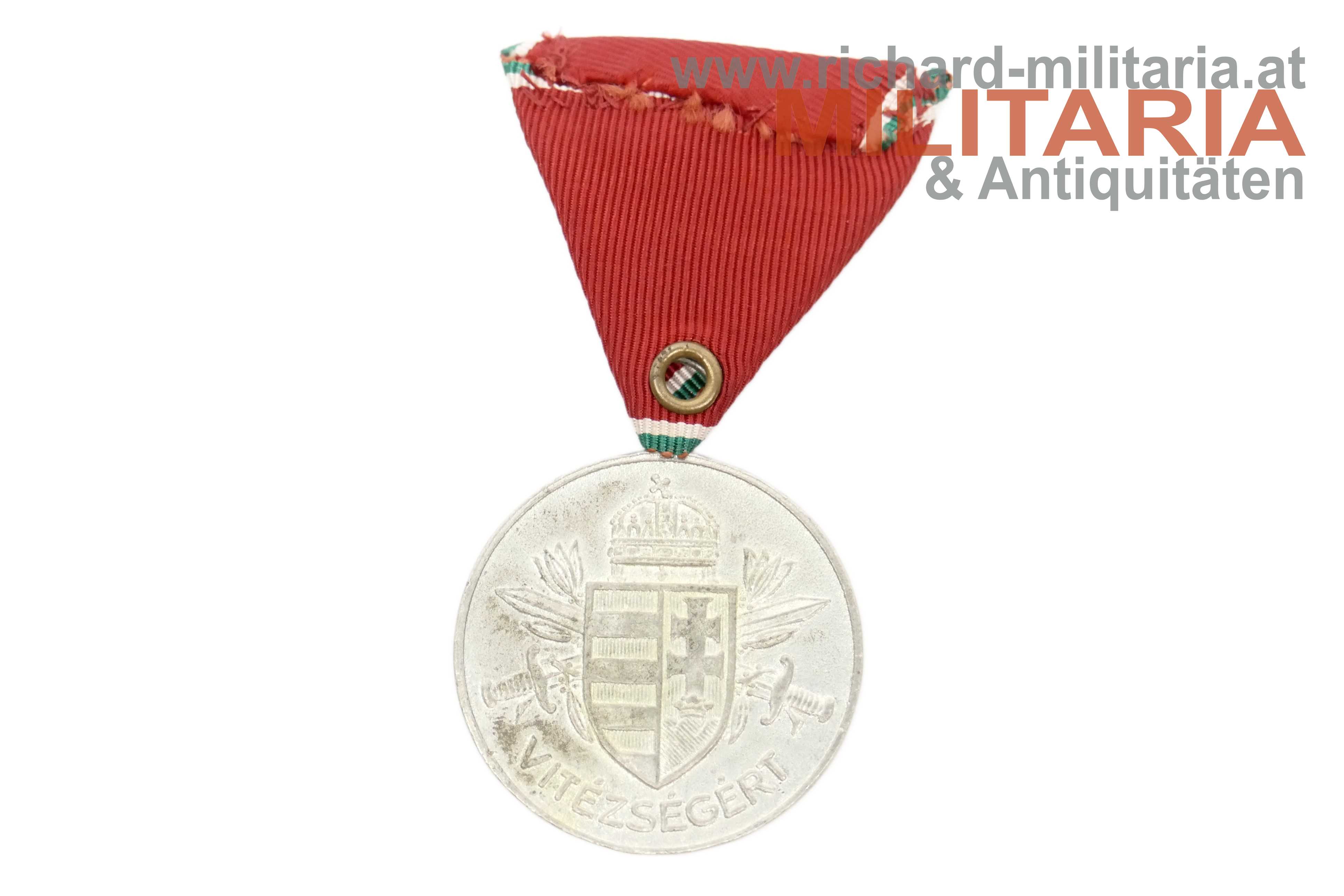 Ungarn - Große Silberne Tapferkeitsmedaille 1939