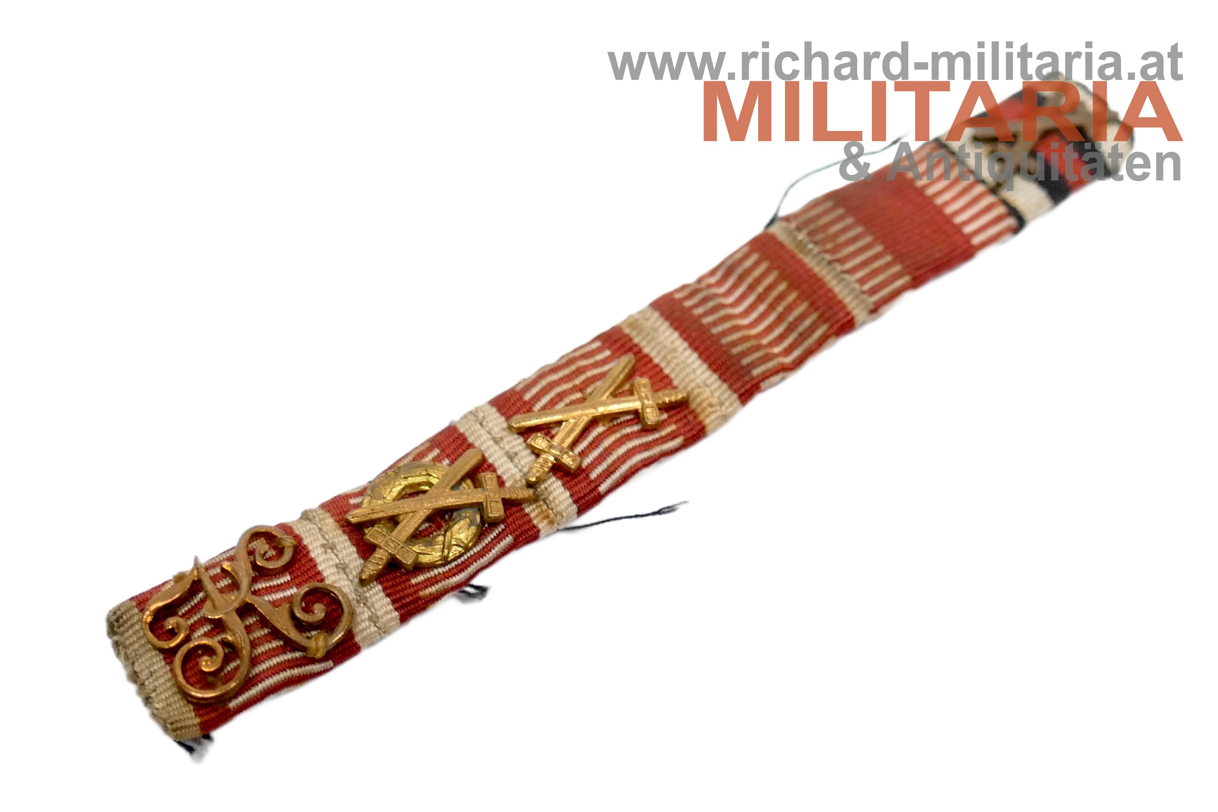 k.u.k. Feldspange - GOLDENE TAPFERKEIT - Offizier Italienfront