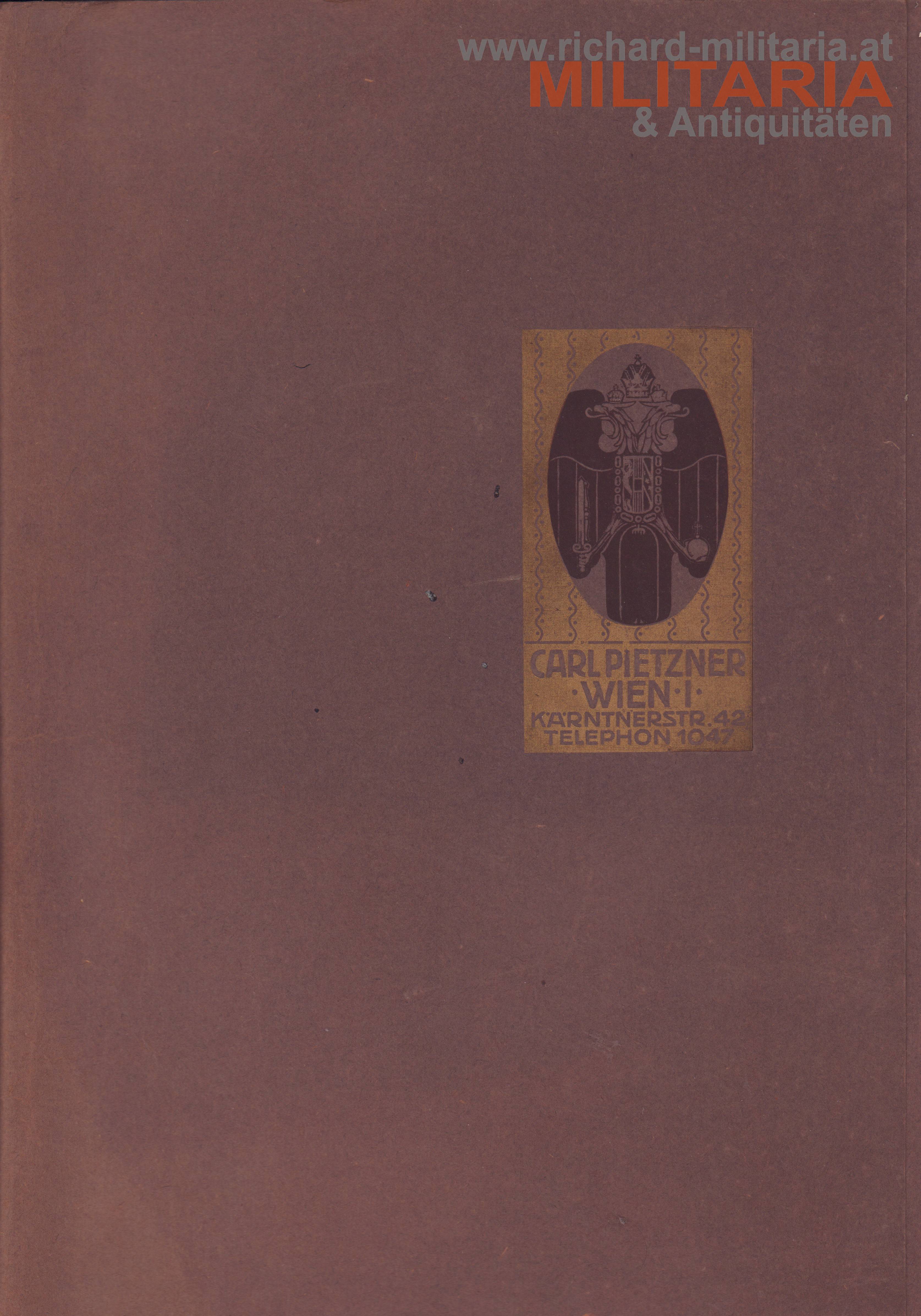 k.u.k. Infanterie-Cadettenschule in Wien - IV. Jahrgang 1900 in Schutzumschlag